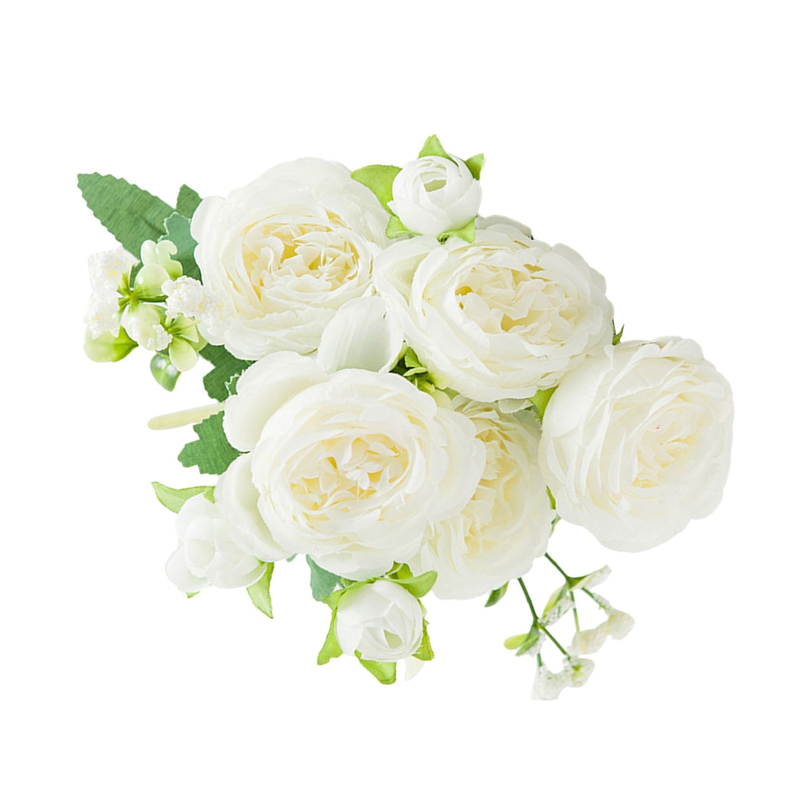 2 Bunches Artificial Peonies Romantic Vivid 6cm Diameter Attractive Decorative view 2