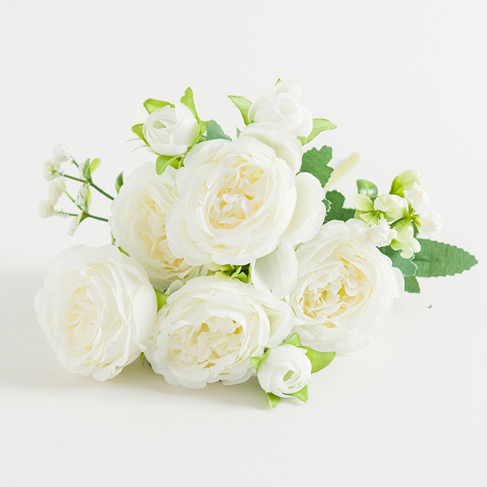 2 Bunches Artificial Peonies Romantic Vivid 6cm Diameter Attractive Decorative view 5