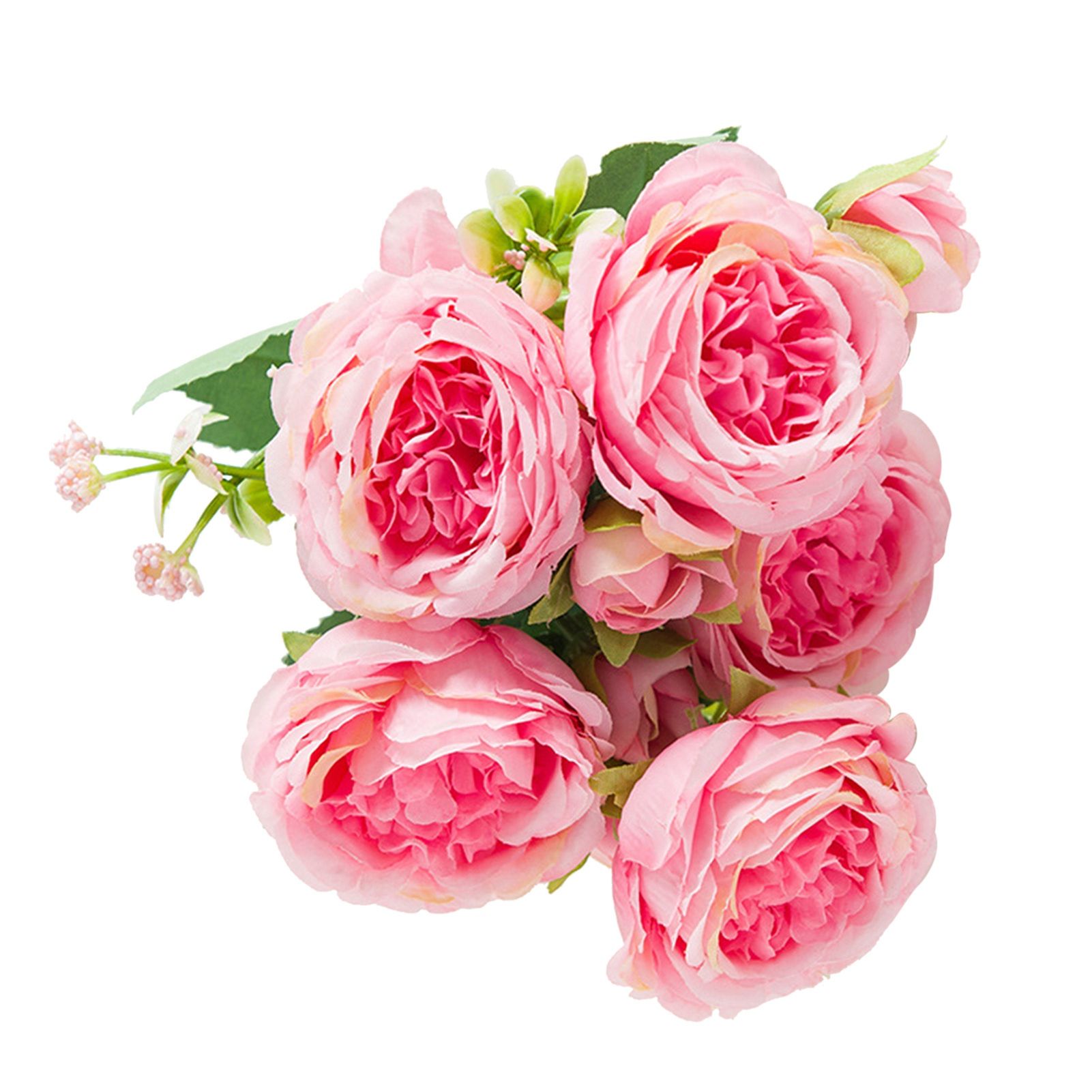 2 Bunches Artificial Peonies Romantic Vivid 6cm Diameter Attractive Decorative — image 1