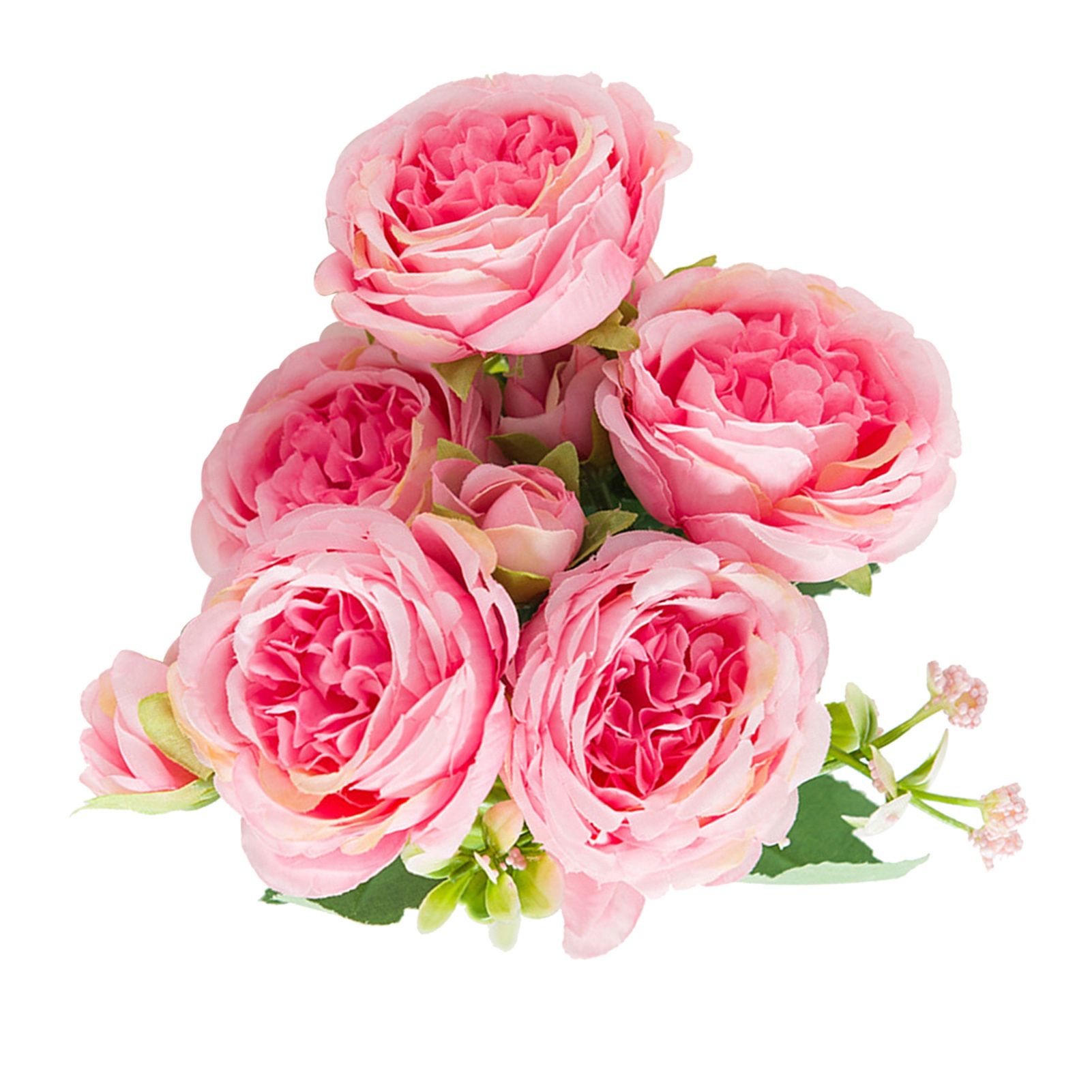 2 Bunches Artificial Peonies Romantic Vivid 6cm Diameter Attractive Decorative view 2