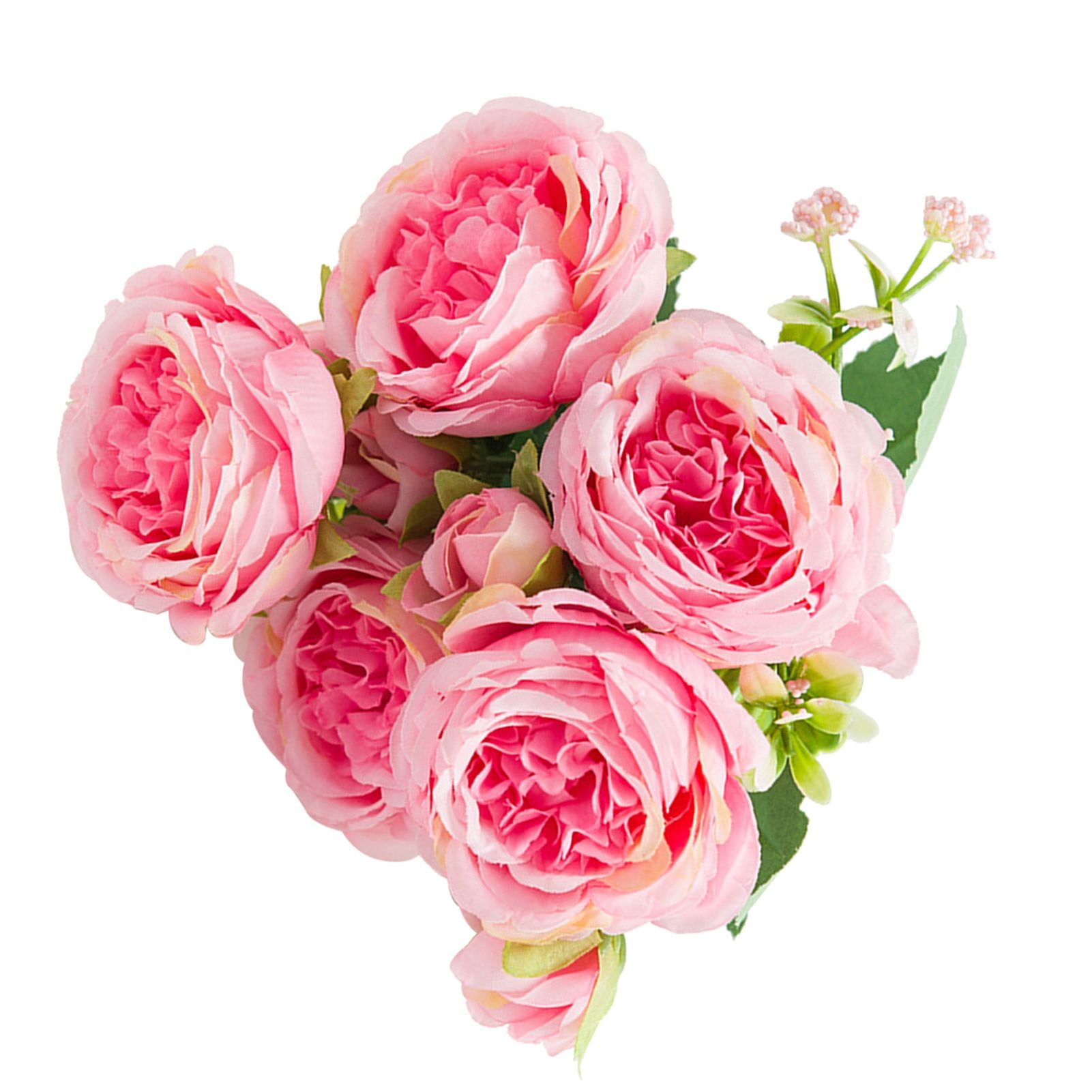 2 Bunches Artificial Peonies Romantic Vivid 6cm Diameter Attractive Decorative view 3