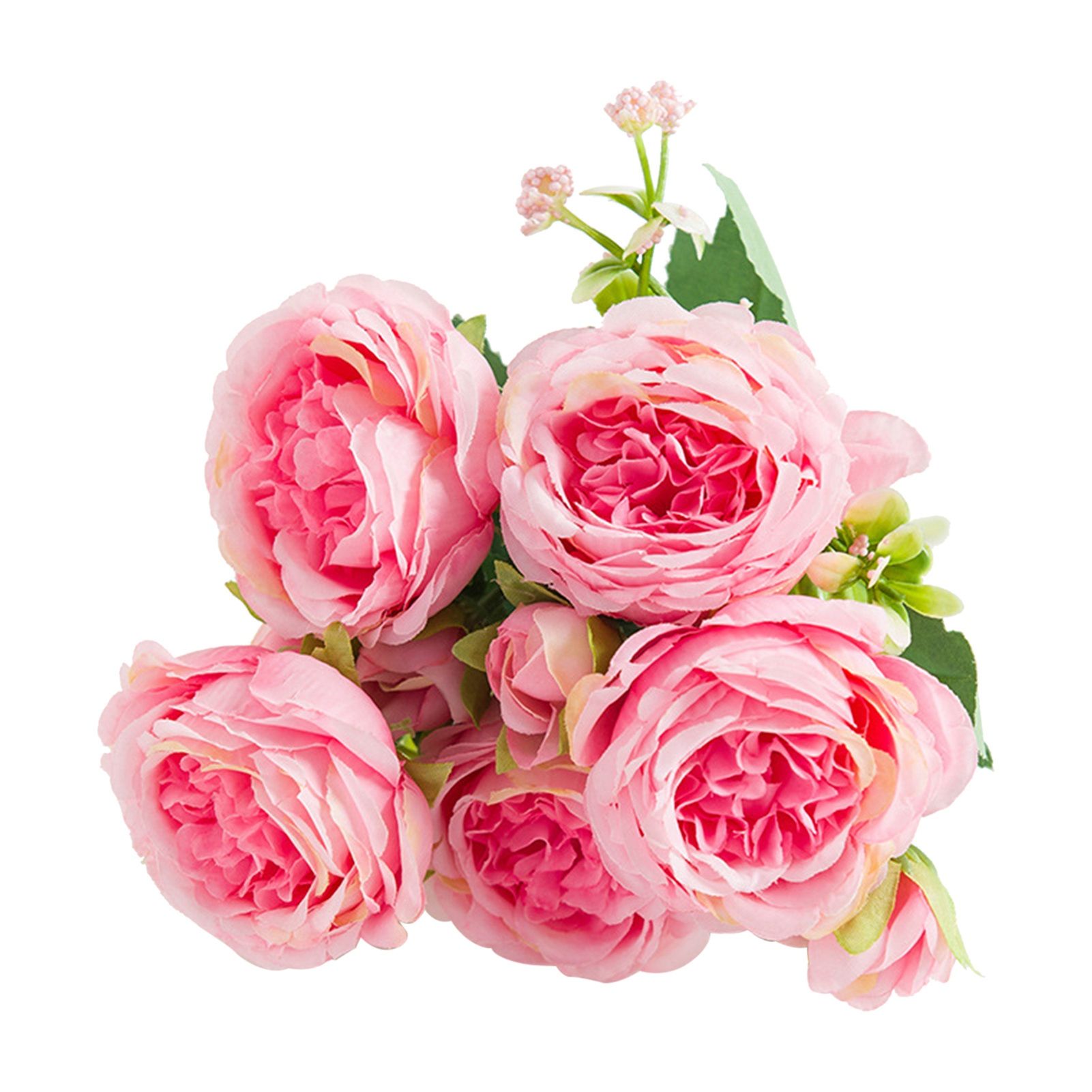 2 Bunches Artificial Peonies Romantic Vivid 6cm Diameter Attractive Decorative view 4