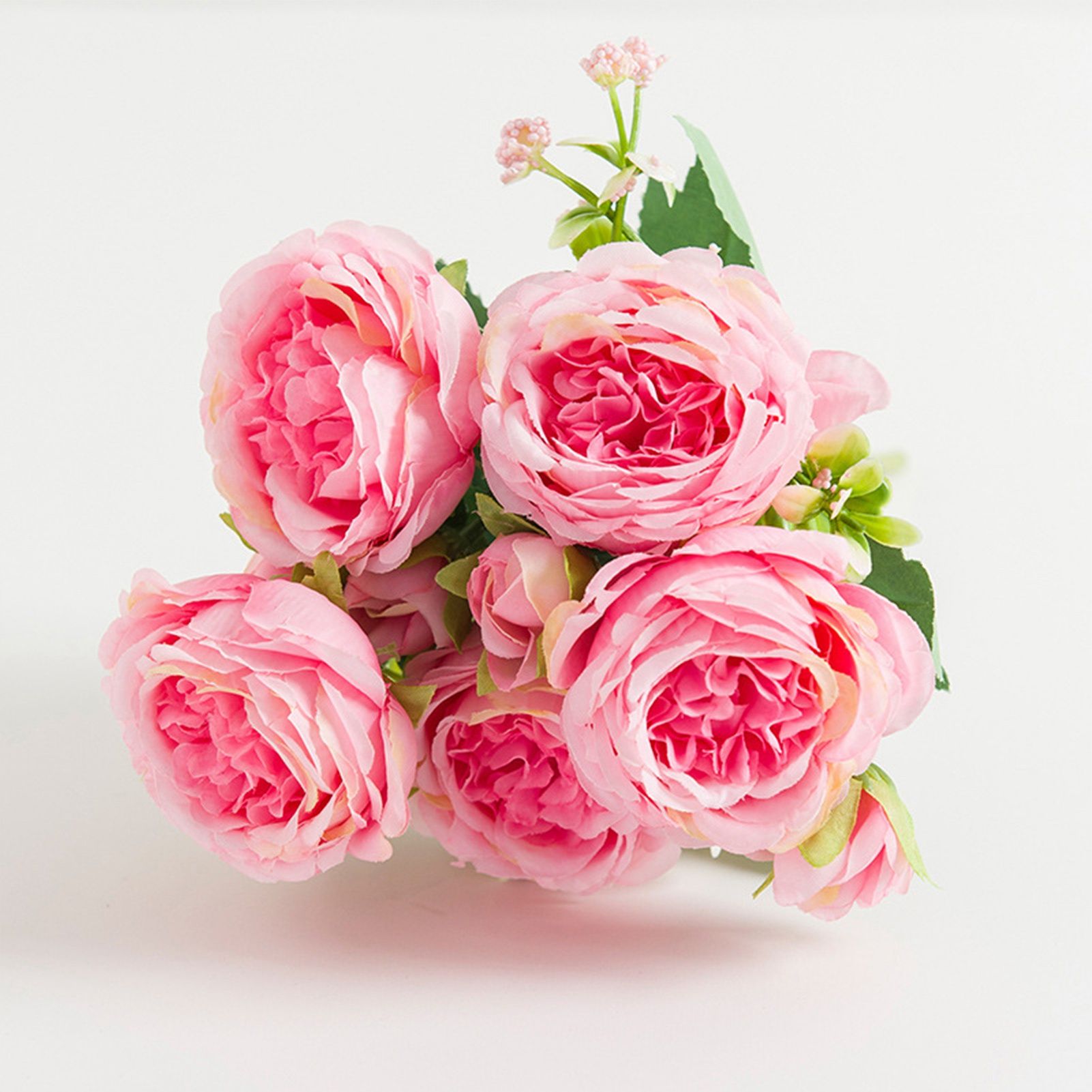 2 Bunches Artificial Peonies Romantic Vivid 6cm Diameter Attractive Decorative view 6