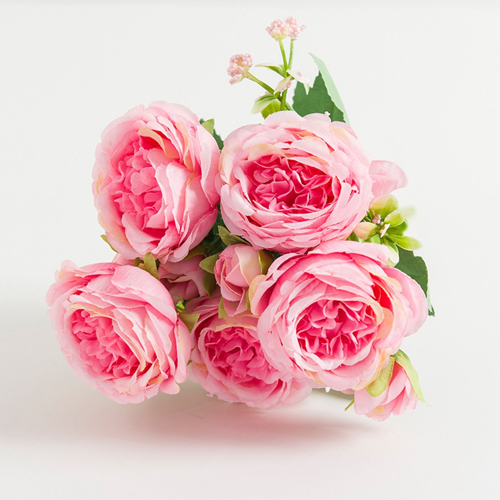 2 Bunches Artificial Peonies Romantic Vivid 6cm Diameter Attractive Decorative view 15