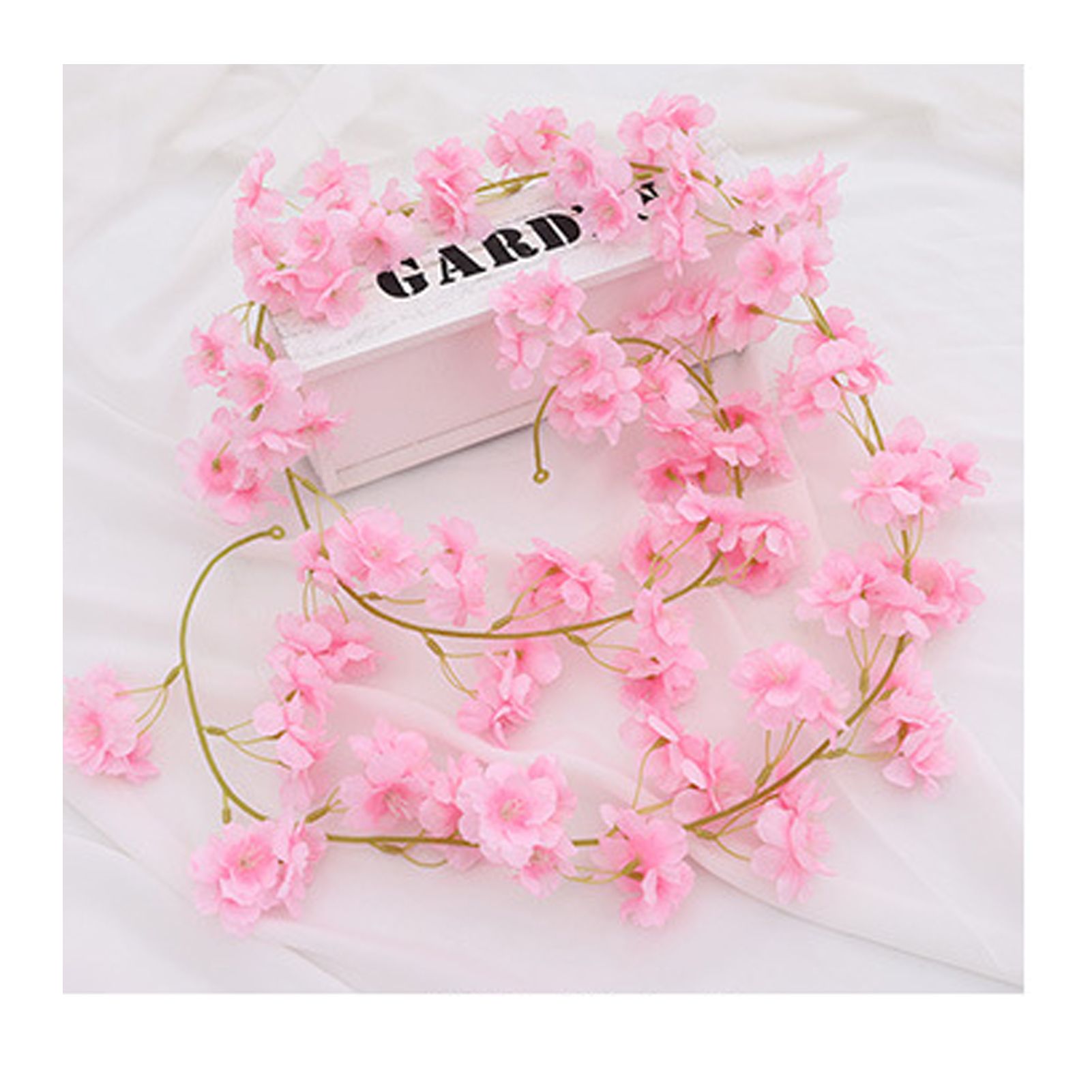 Artificial Flower Rattan Single 1.8m 135pcs Flowers Head Vivid Decorative Silk view 6