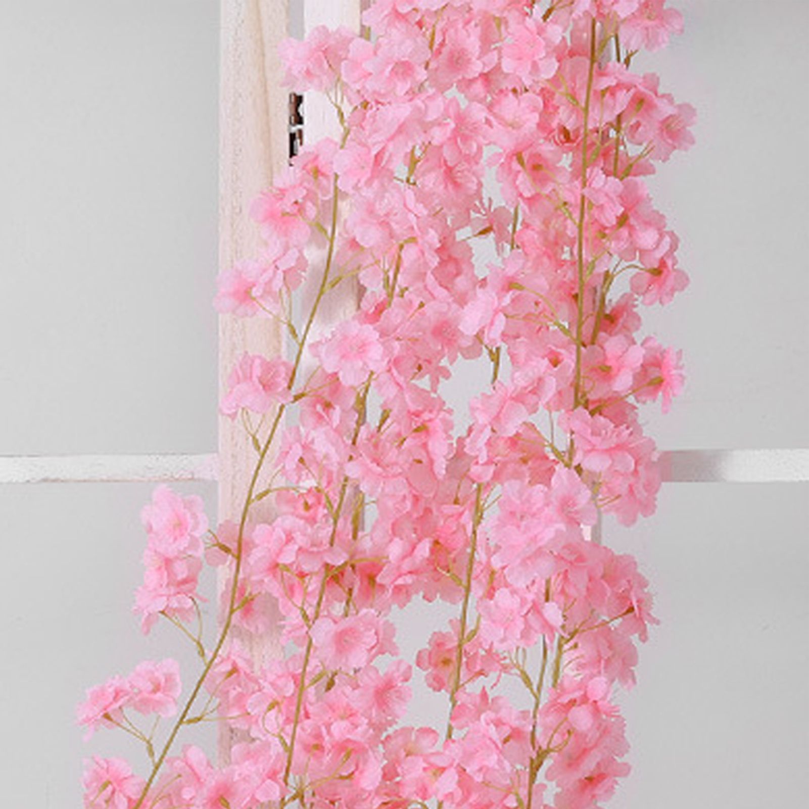 Artificial Flower Rattan Single 1.8m 135pcs Flowers Head Vivid Decorative Silk view 7