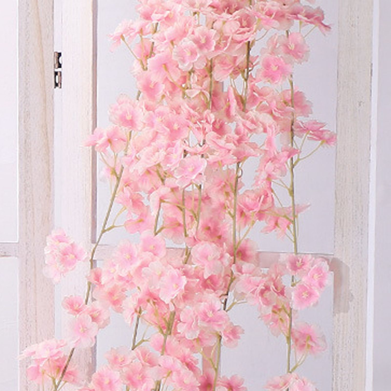 Artificial Flower Rattan Single 1.8m 135pcs Flowers Head Vivid Decorative Silk view 7