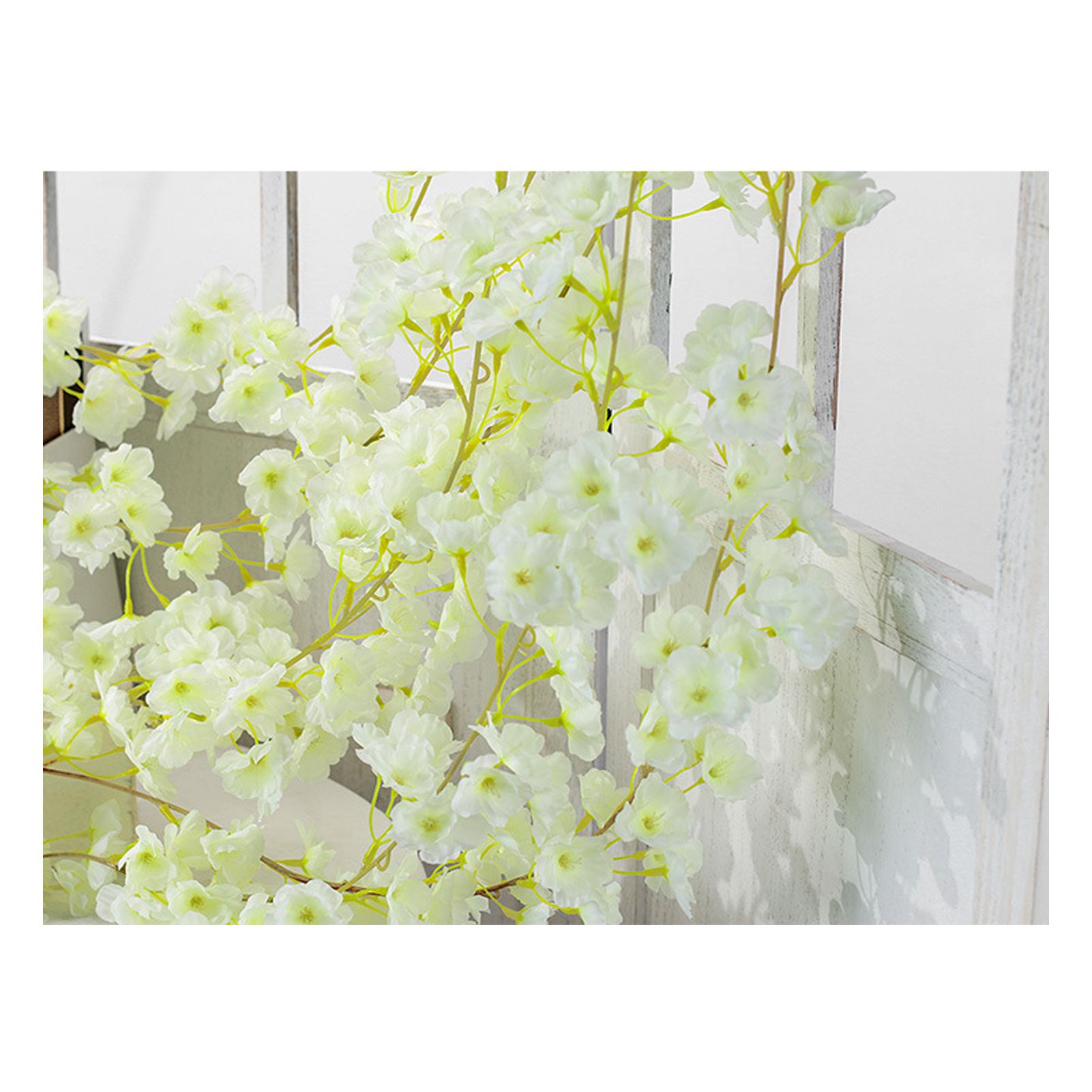 Artificial Flower Rattan Single 1.8m 135pcs Flowers Head Vivid Decorative Silk view 6