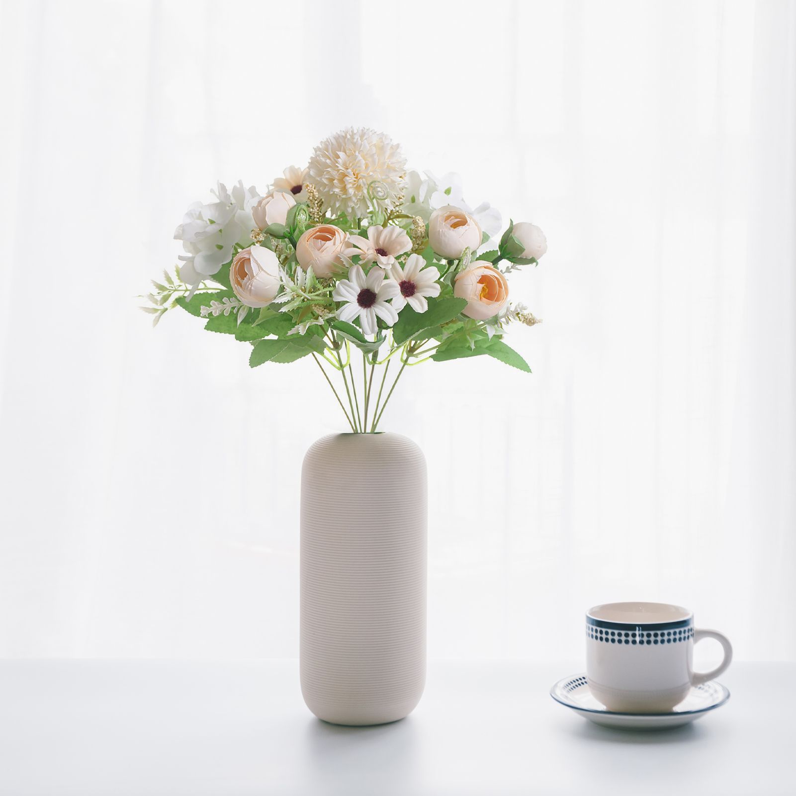 Artificial Flower Exquisite Lifelike Silk Cloth Faux Flower for Photography view 11