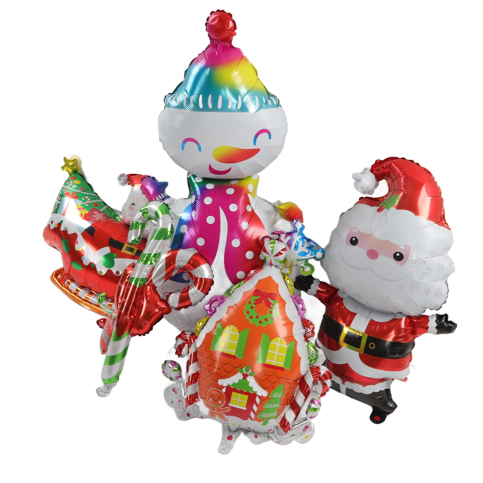 Christmas Foil Balloons Father Christmas Sleigh Father Christmas Snowman Candy view 6