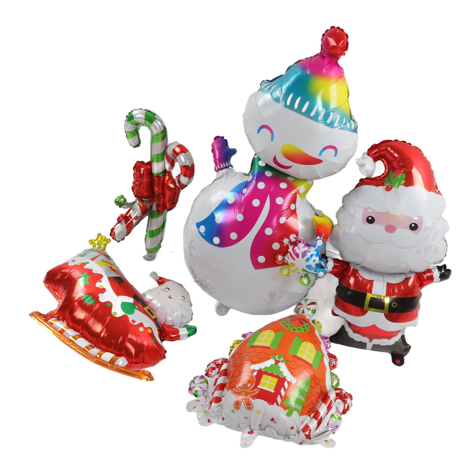 Christmas Foil Balloons Father Christmas Sleigh Father Christmas Snowman Candy view 8