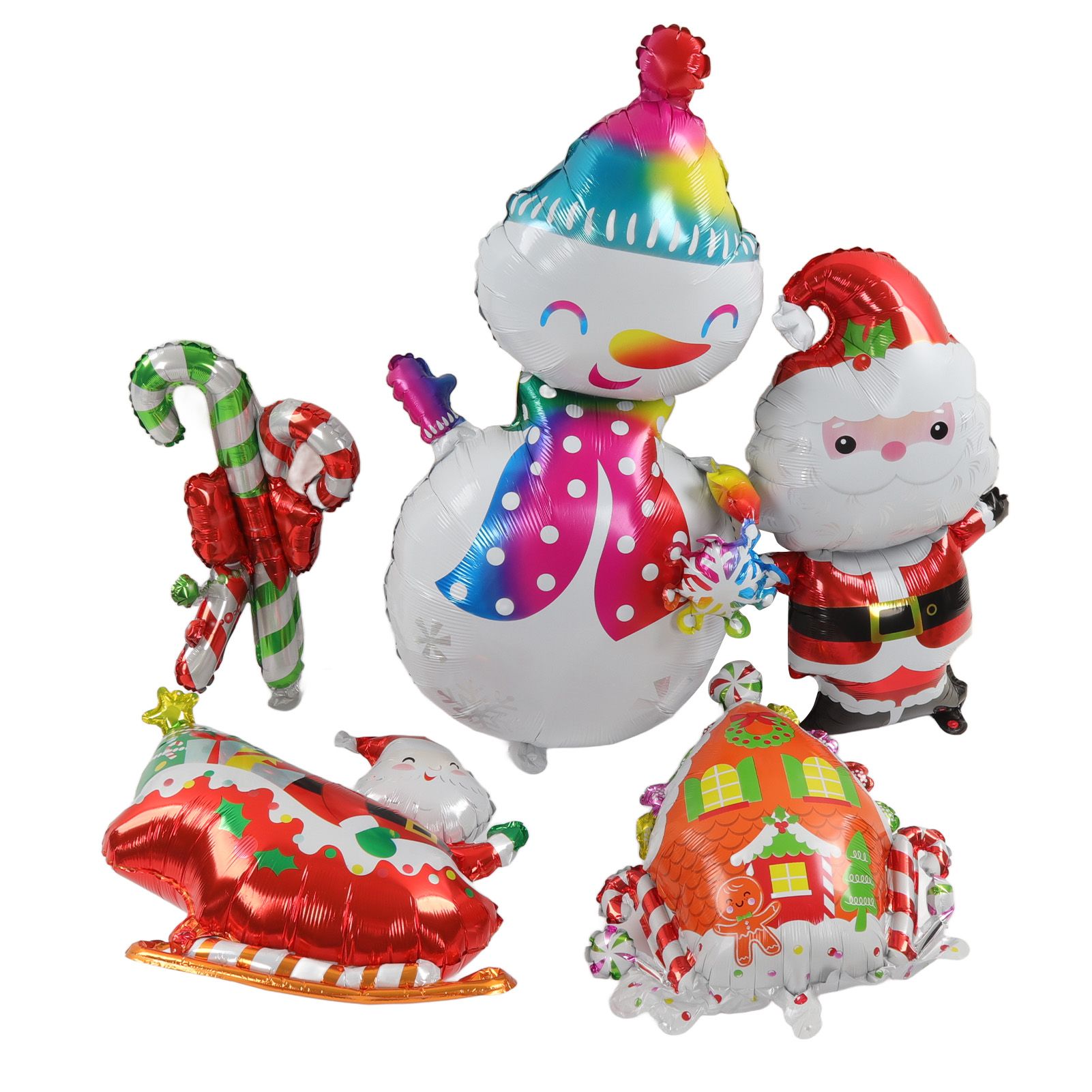 Christmas Foil Balloons Father Christmas Sleigh Father Christmas Snowman Candy view 9