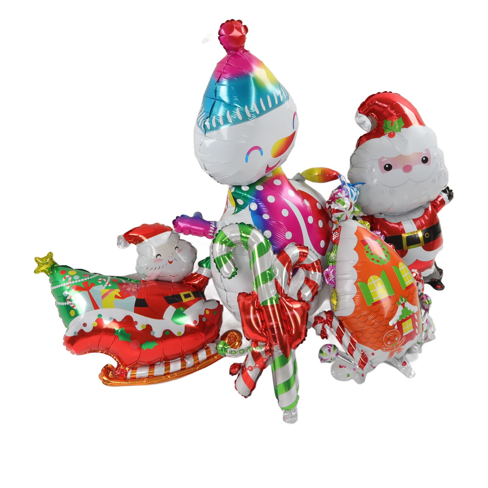 Christmas Foil Balloons Father Christmas Sleigh Father Christmas Snowman Candy view 10
