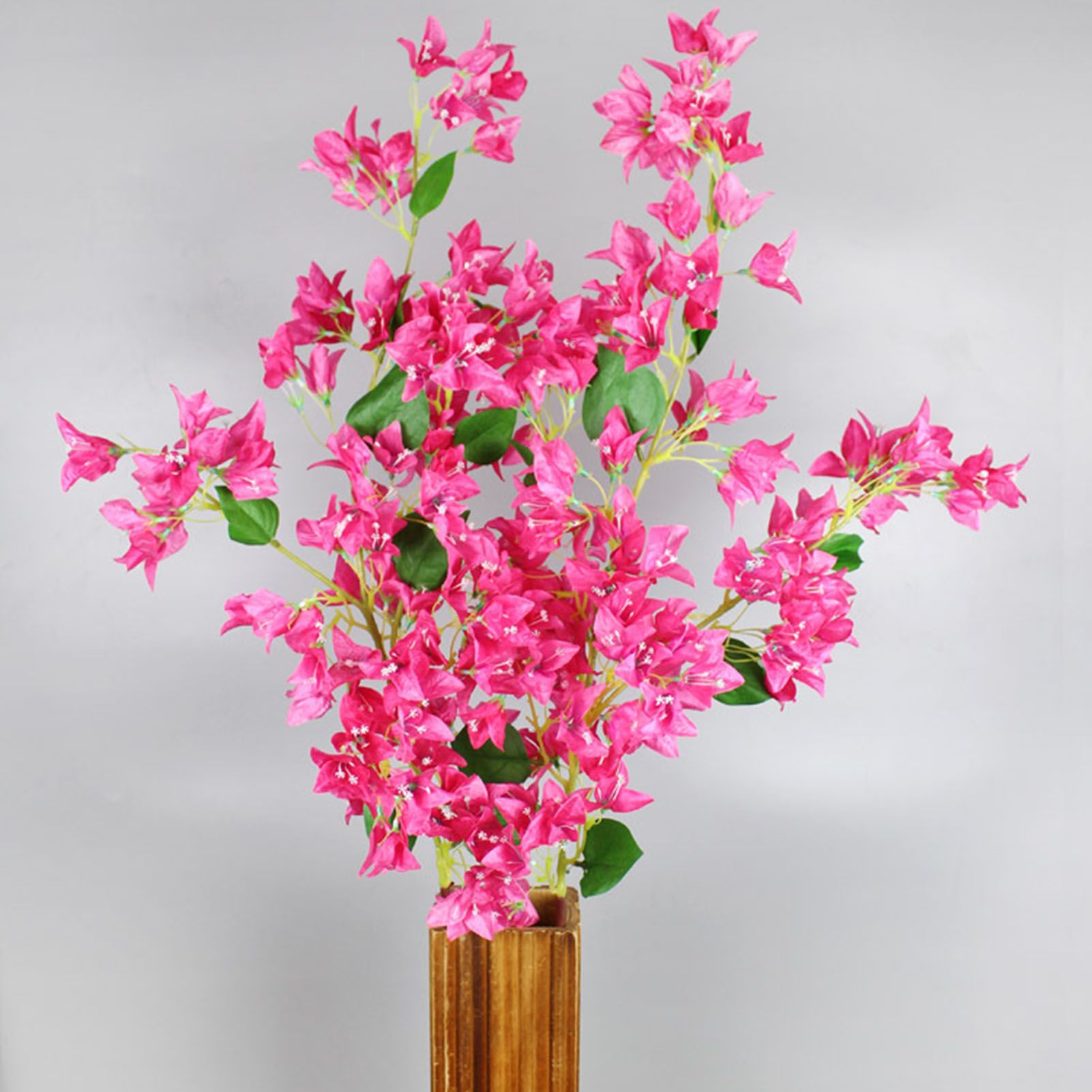 120cm Artificial Silk Bougainvillea Branches Faux Rose Red Bougainvillea with view 5