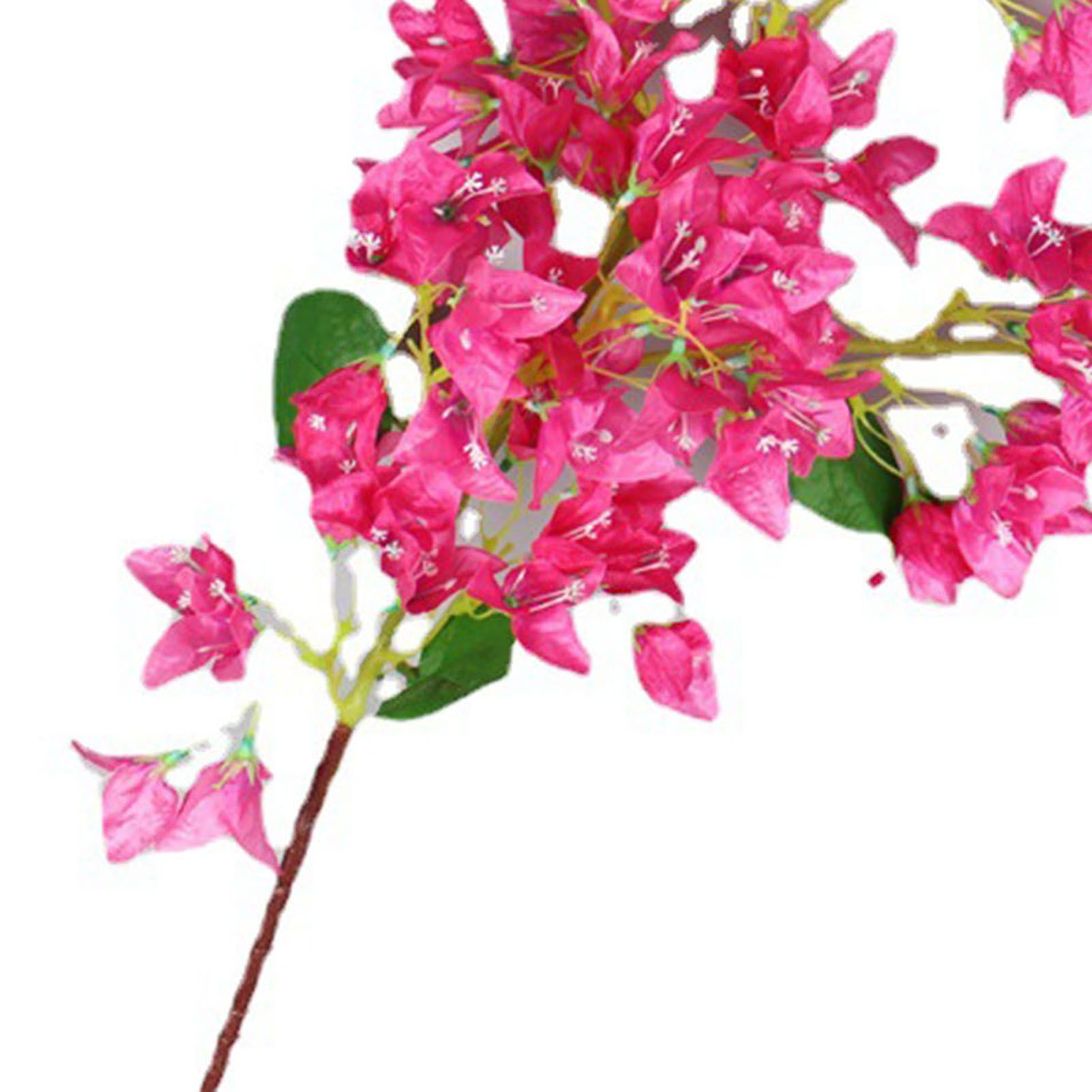 120cm Artificial Silk Bougainvillea Branches Faux Rose Red Bougainvillea with view 9