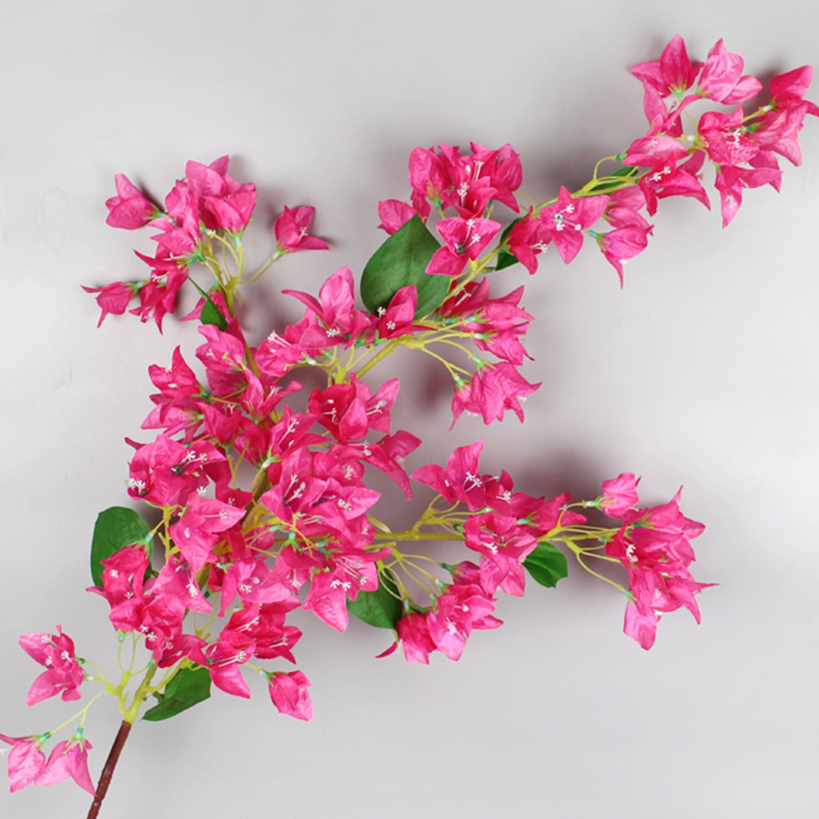 120cm Artificial Silk Bougainvillea Branches Faux Rose Red Bougainvillea with view 11
