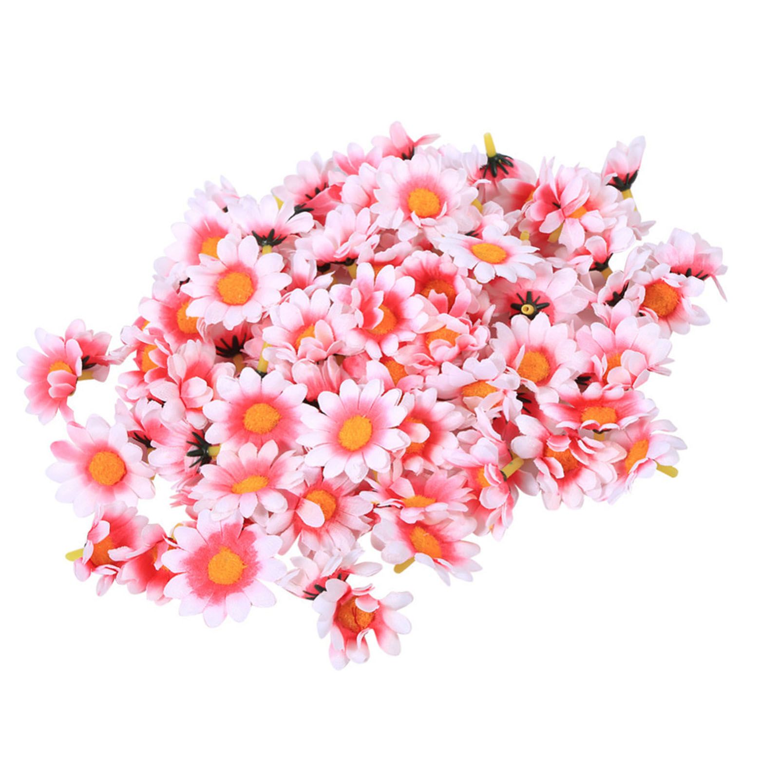 100pcs Artificial Little Daisy Lovely DIY Handcraft Silk Little Daisy for view 2