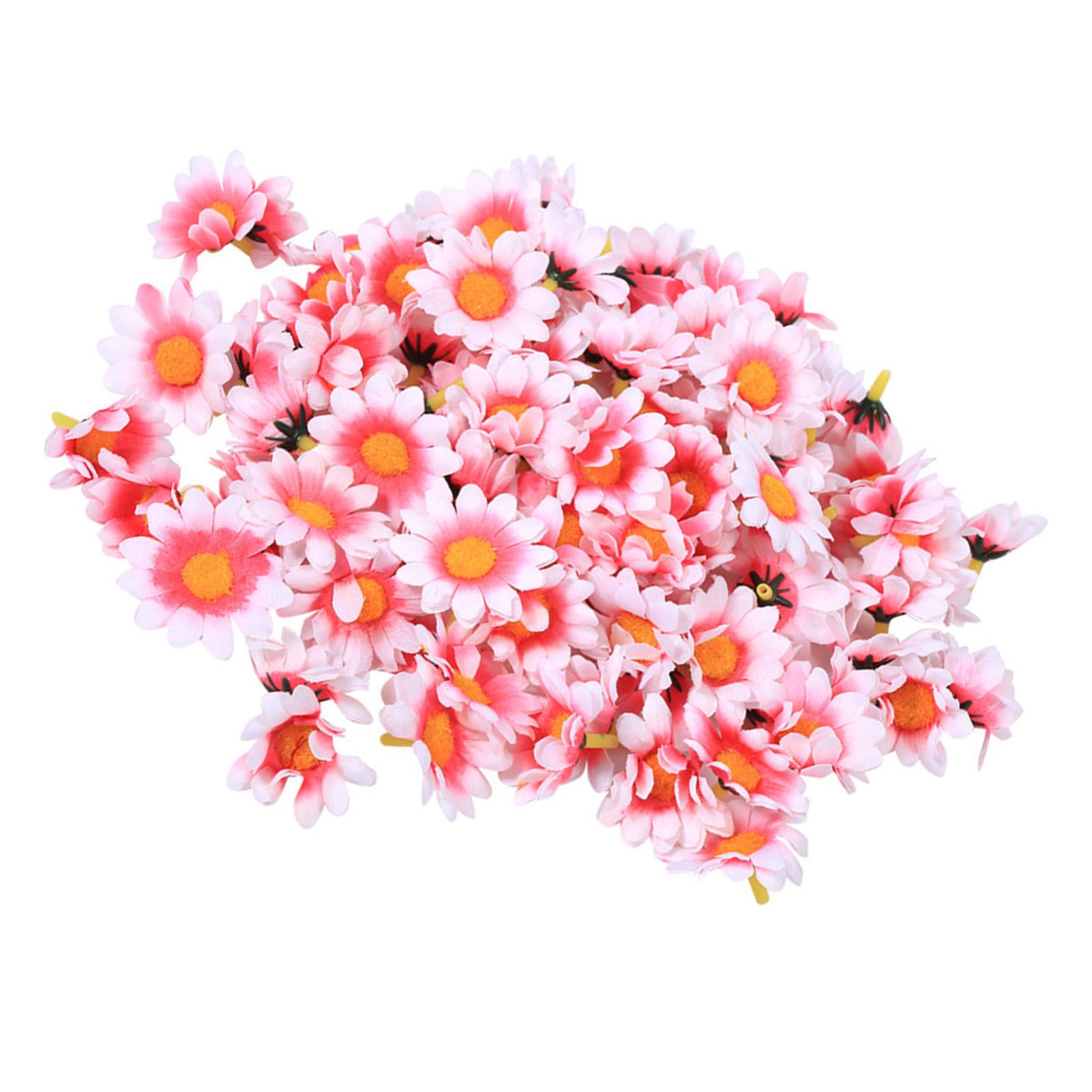100pcs Artificial Little Daisy Lovely DIY Handcraft Silk Little Daisy for view 3