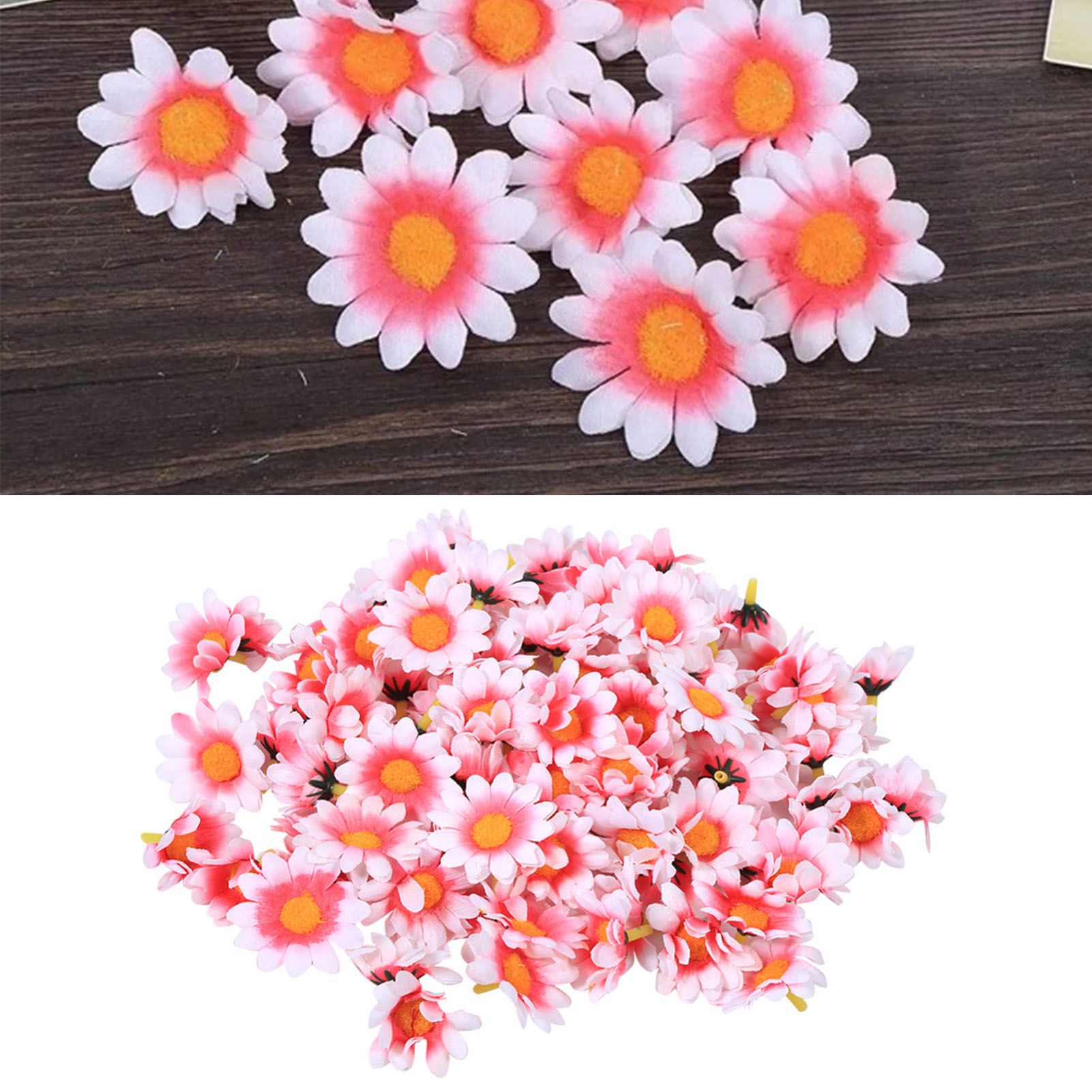 100pcs Artificial Little Daisy Lovely DIY Handcraft Silk Little Daisy for view 5