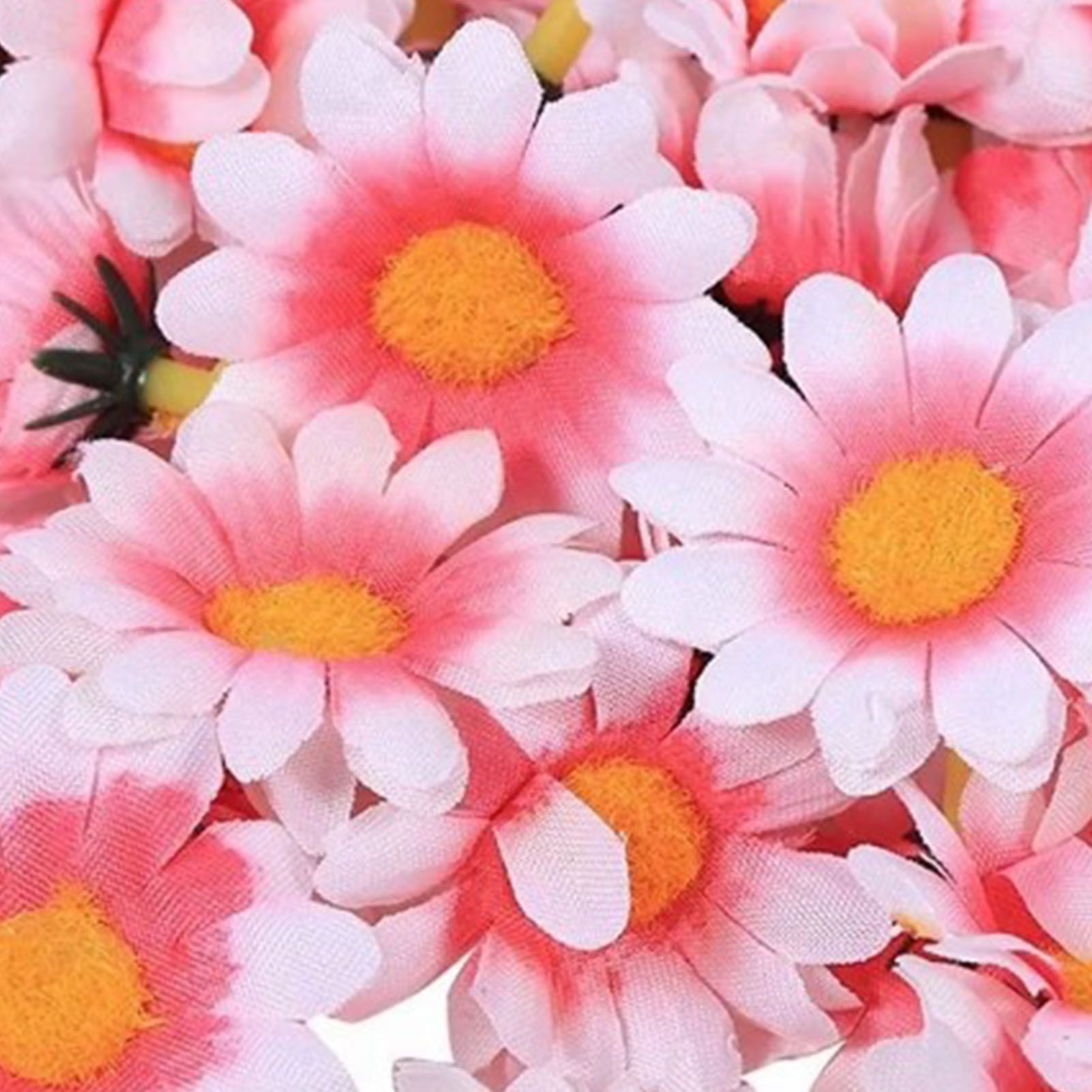 100pcs Artificial Little Daisy Lovely DIY Handcraft Silk Little Daisy for view 8
