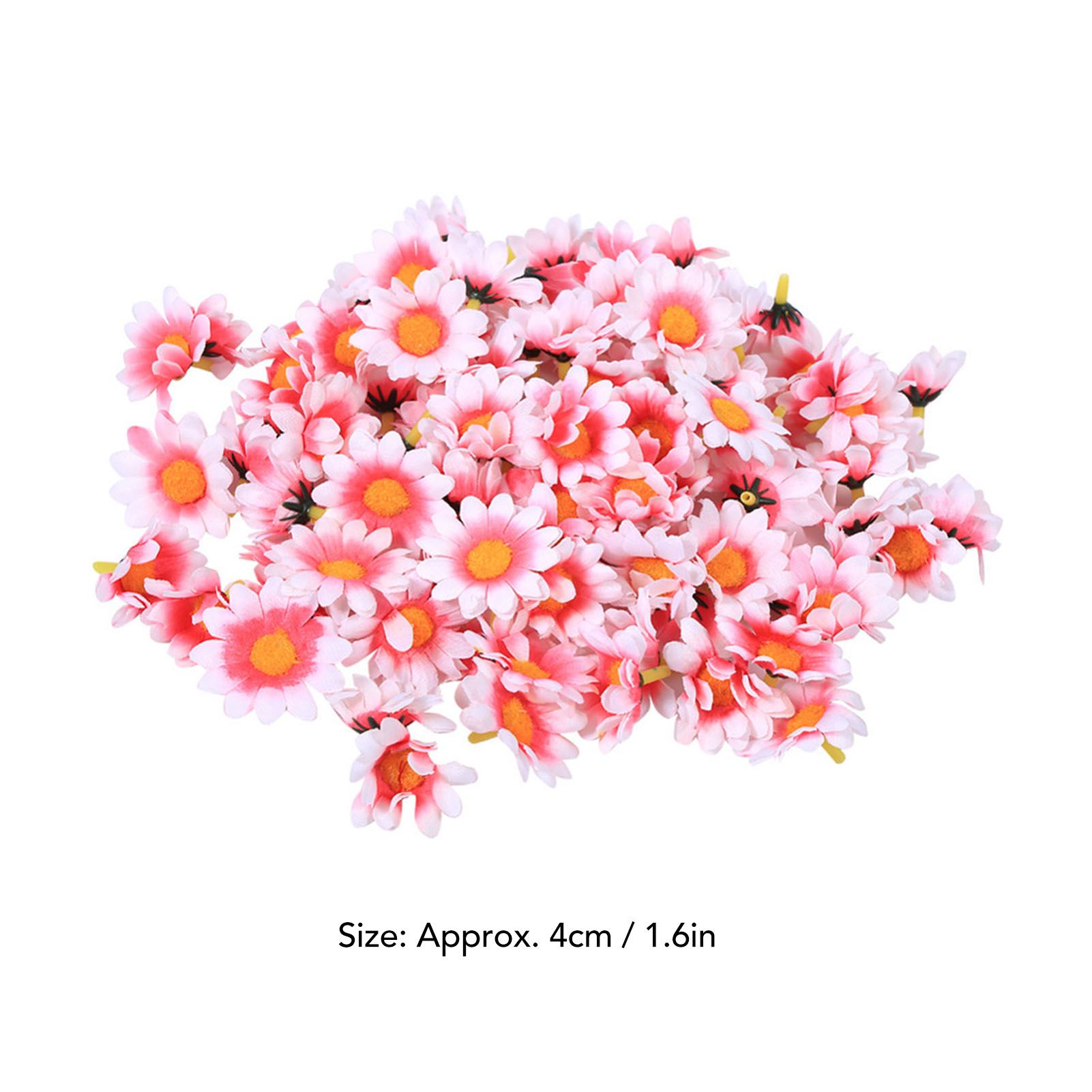 100pcs Artificial Little Daisy Lovely DIY Handcraft Silk Little Daisy for view 10