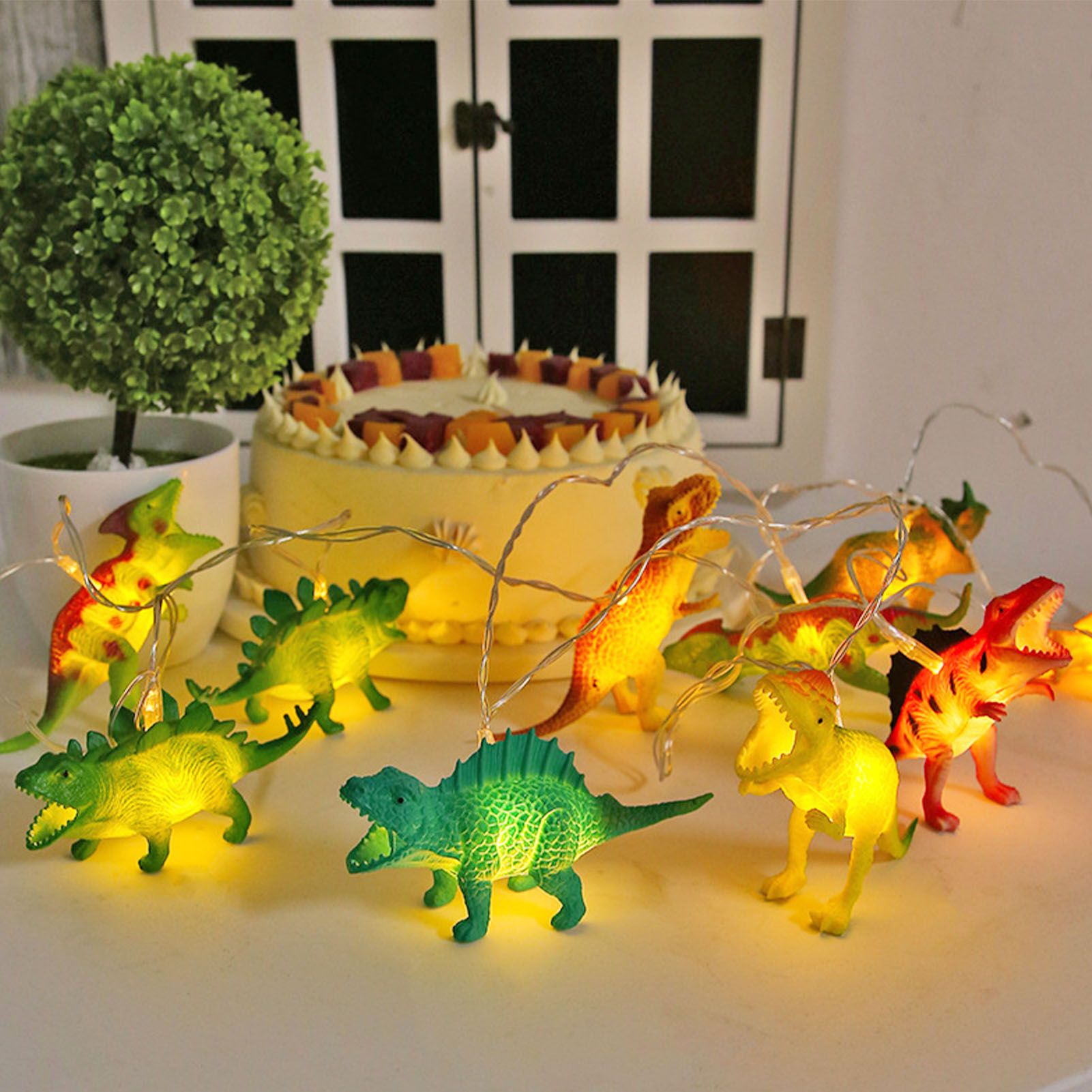 Dinosaur String Lamp 2m 10LED String Lights Animal Fashionable Decorative view 6