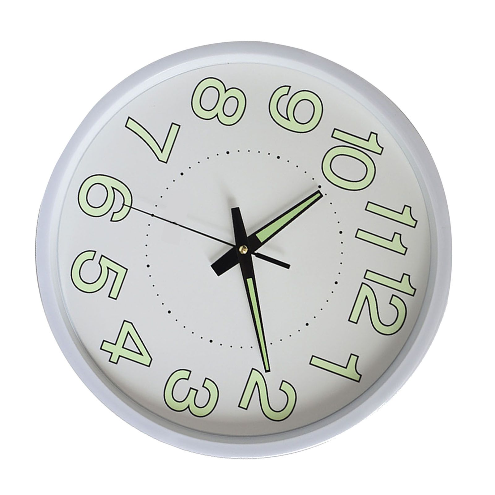 12 Inch Luminous Wall Clock Minimalist Round Quartz Clock for Bedroom Living view 4