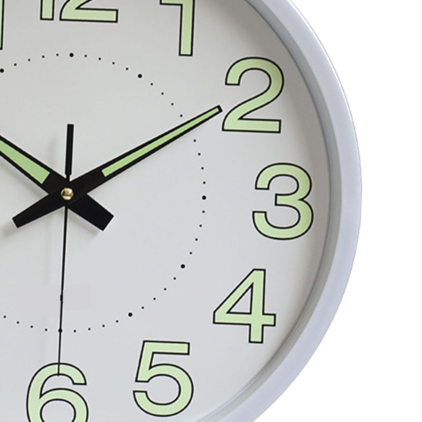 12 Inch Luminous Wall Clock Minimalist Round Quartz Clock for Bedroom Living view 7