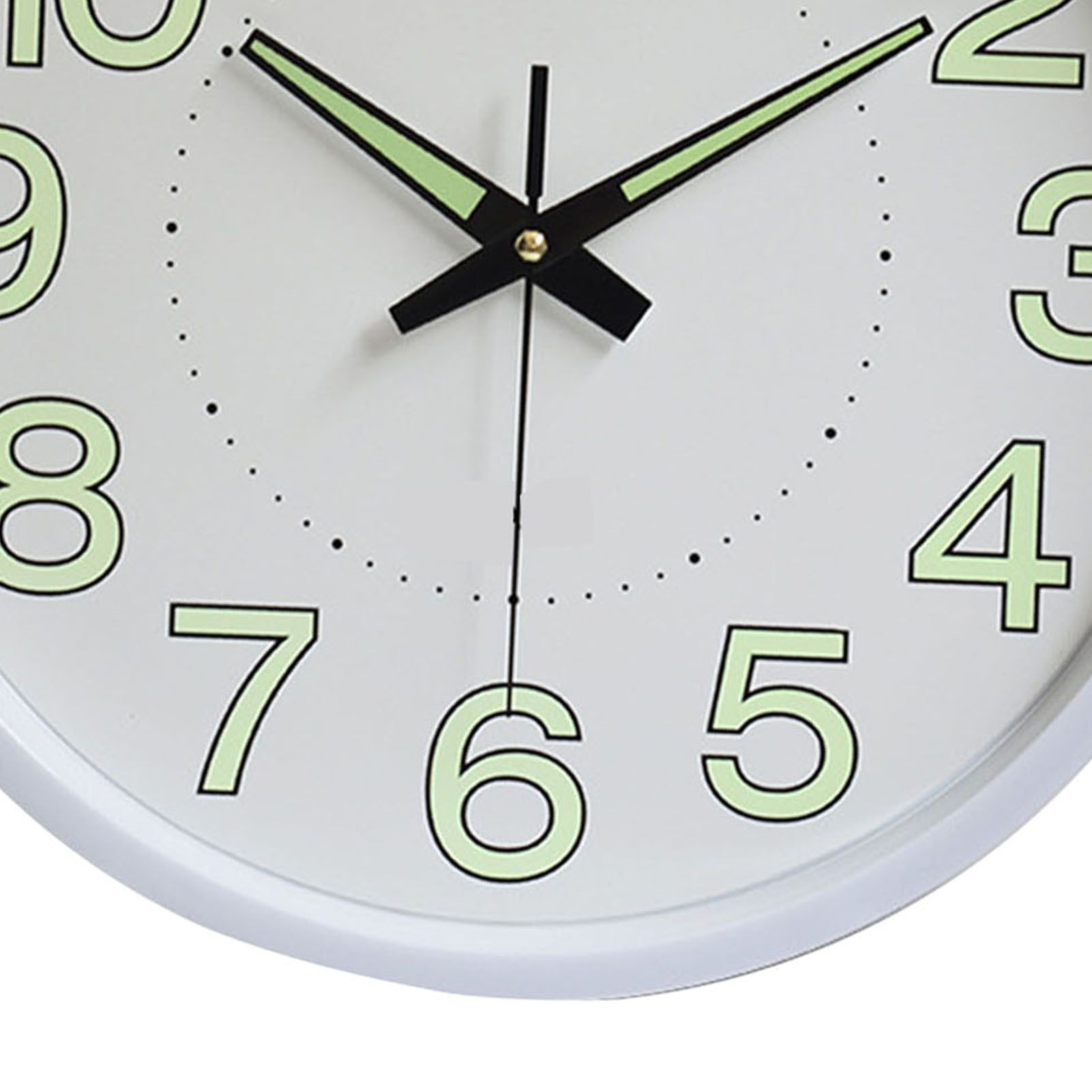 12 Inch Luminous Wall Clock Minimalist Round Quartz Clock for Bedroom Living view 8