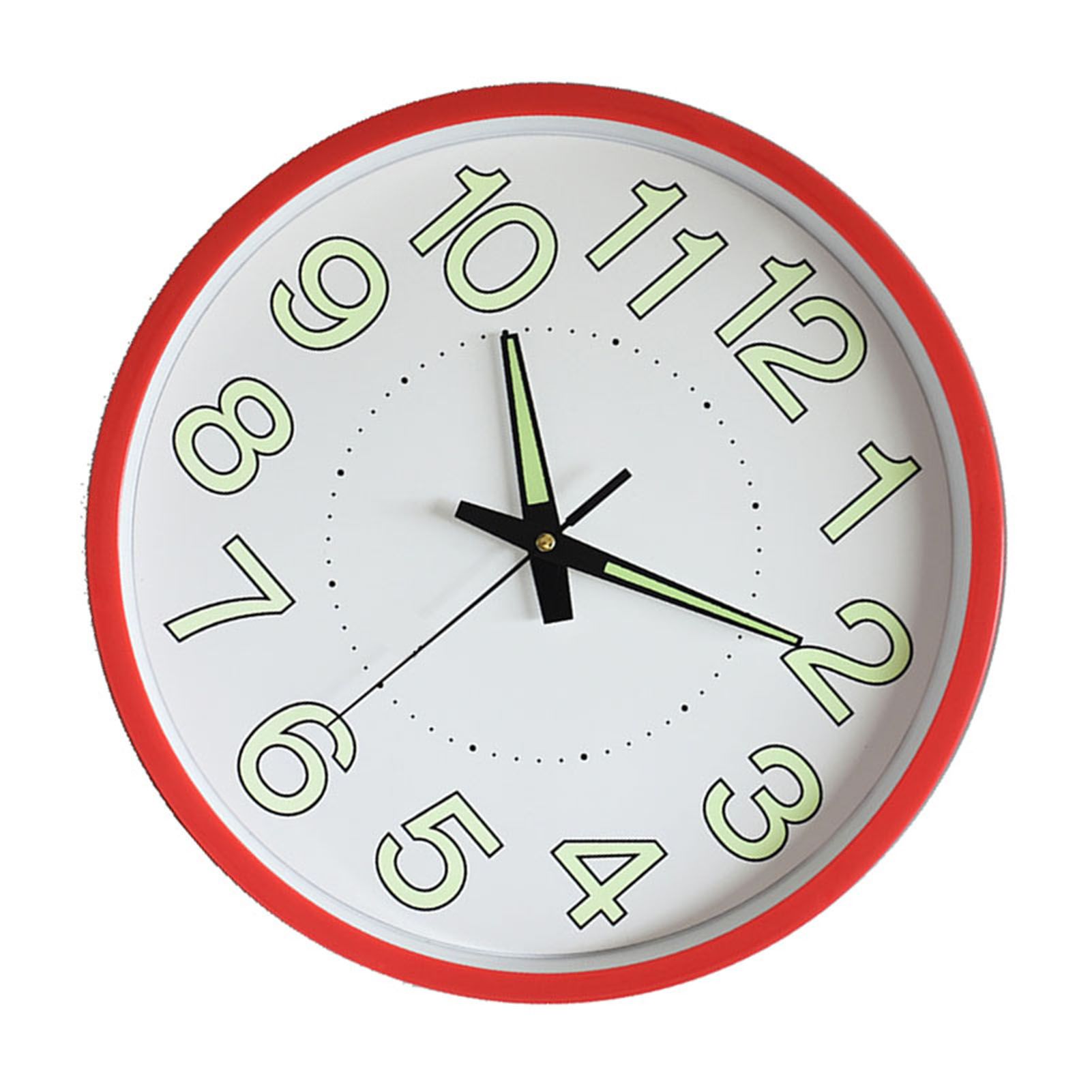 12 Inch Luminous Wall Clock Minimalist Round Quartz Clock for Bedroom Living view 3