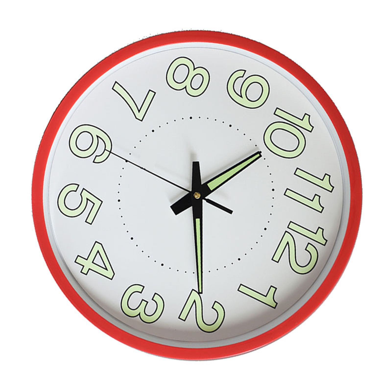 12 Inch Luminous Wall Clock Minimalist Round Quartz Clock for Bedroom Living view 4