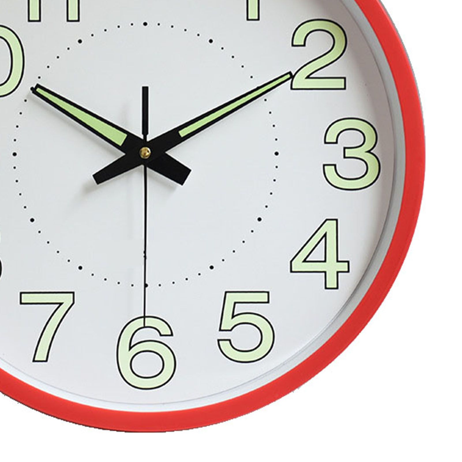 12 Inch Luminous Wall Clock Minimalist Round Quartz Clock for Bedroom Living view 7