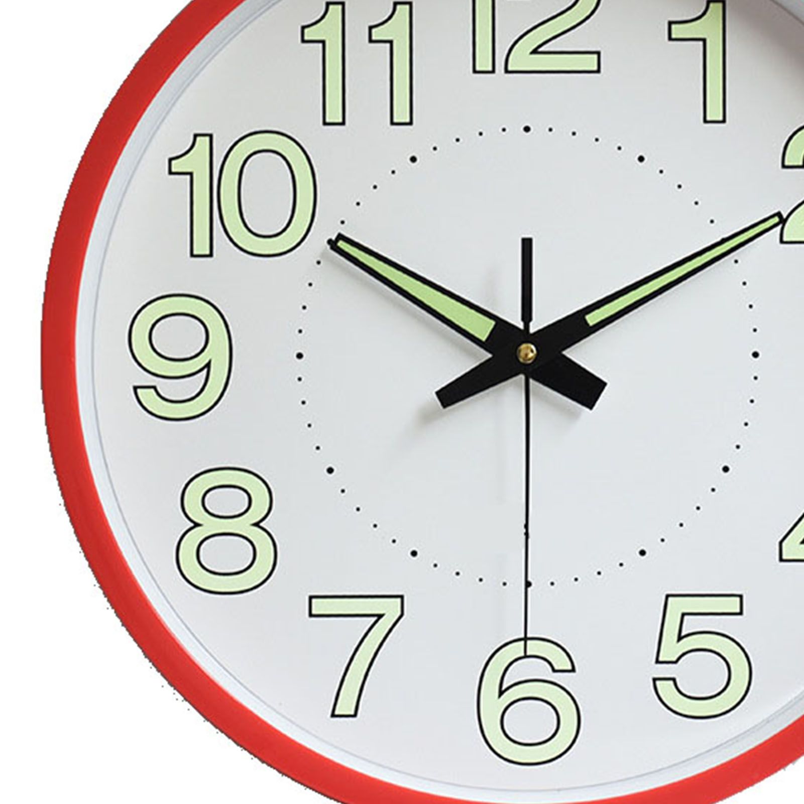 12 Inch Luminous Wall Clock Minimalist Round Quartz Clock for Bedroom Living view 8