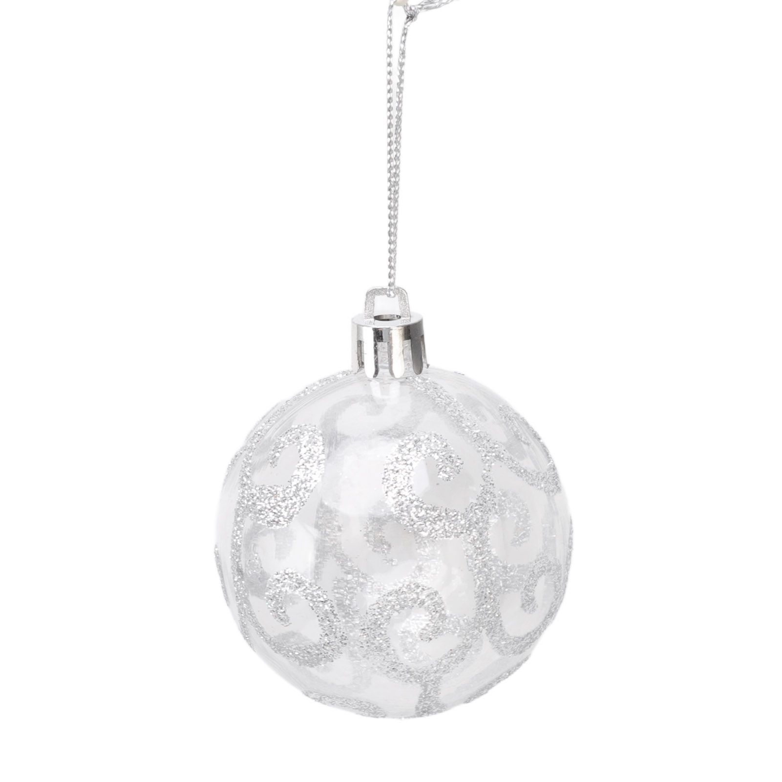 9Pcs Christmas Ball Ornaments Exquisite Plastic Shatterproof Hanging Christmas view 14