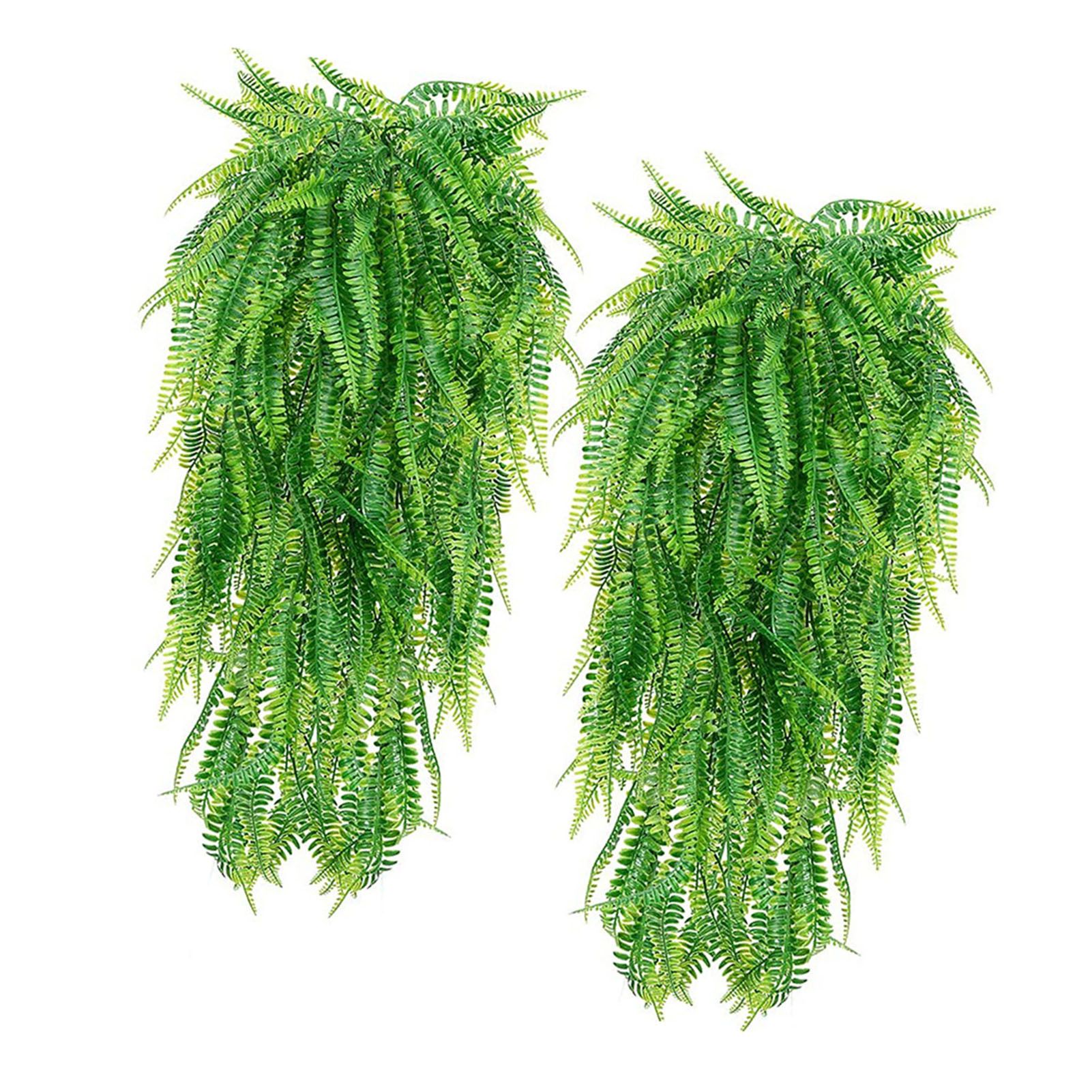 2Pcs Green Leaves Decor Natural Shape Color Lifelike Artificial Green Leaves view 3