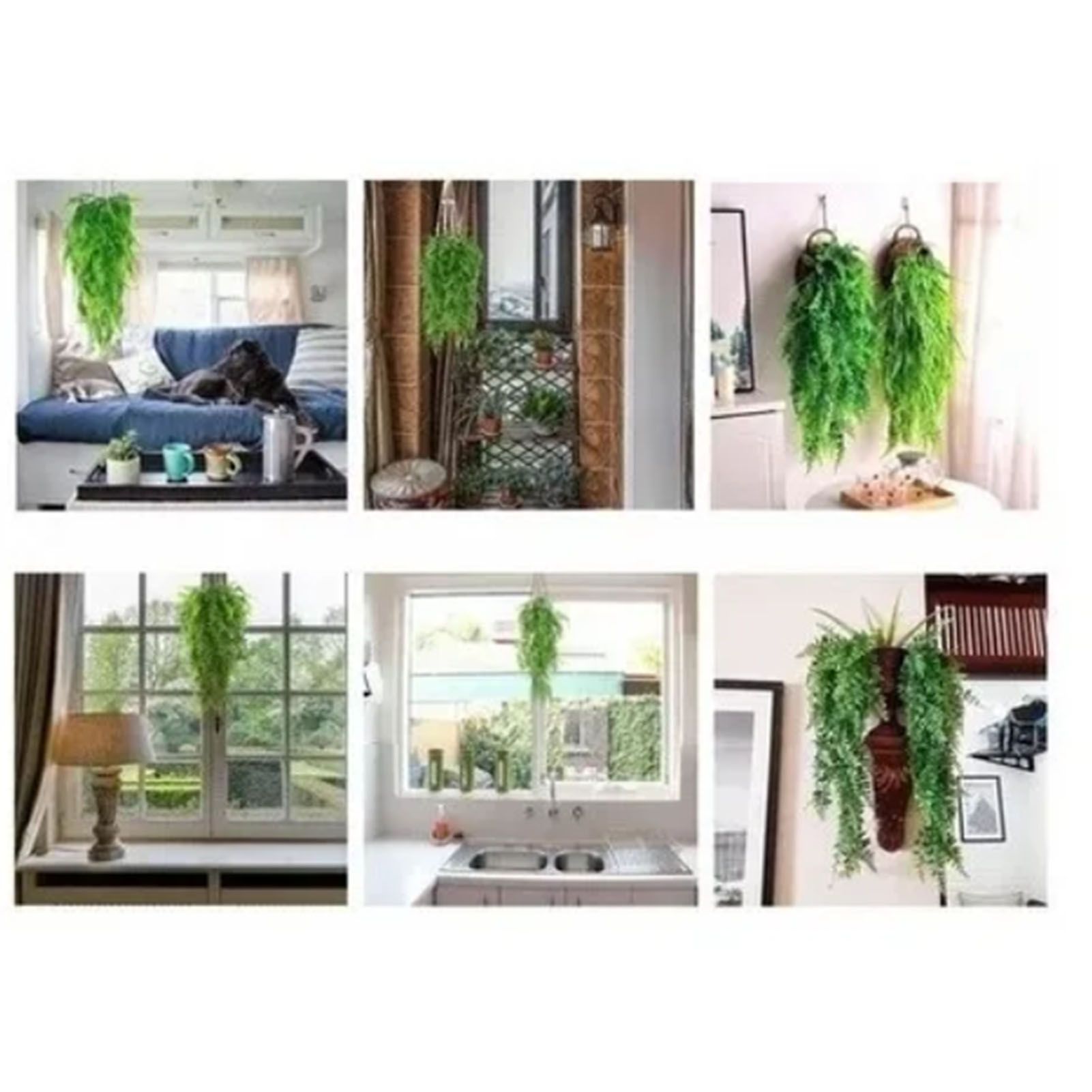2Pcs Green Leaves Decor Natural Shape Color Lifelike Artificial Green Leaves view 12