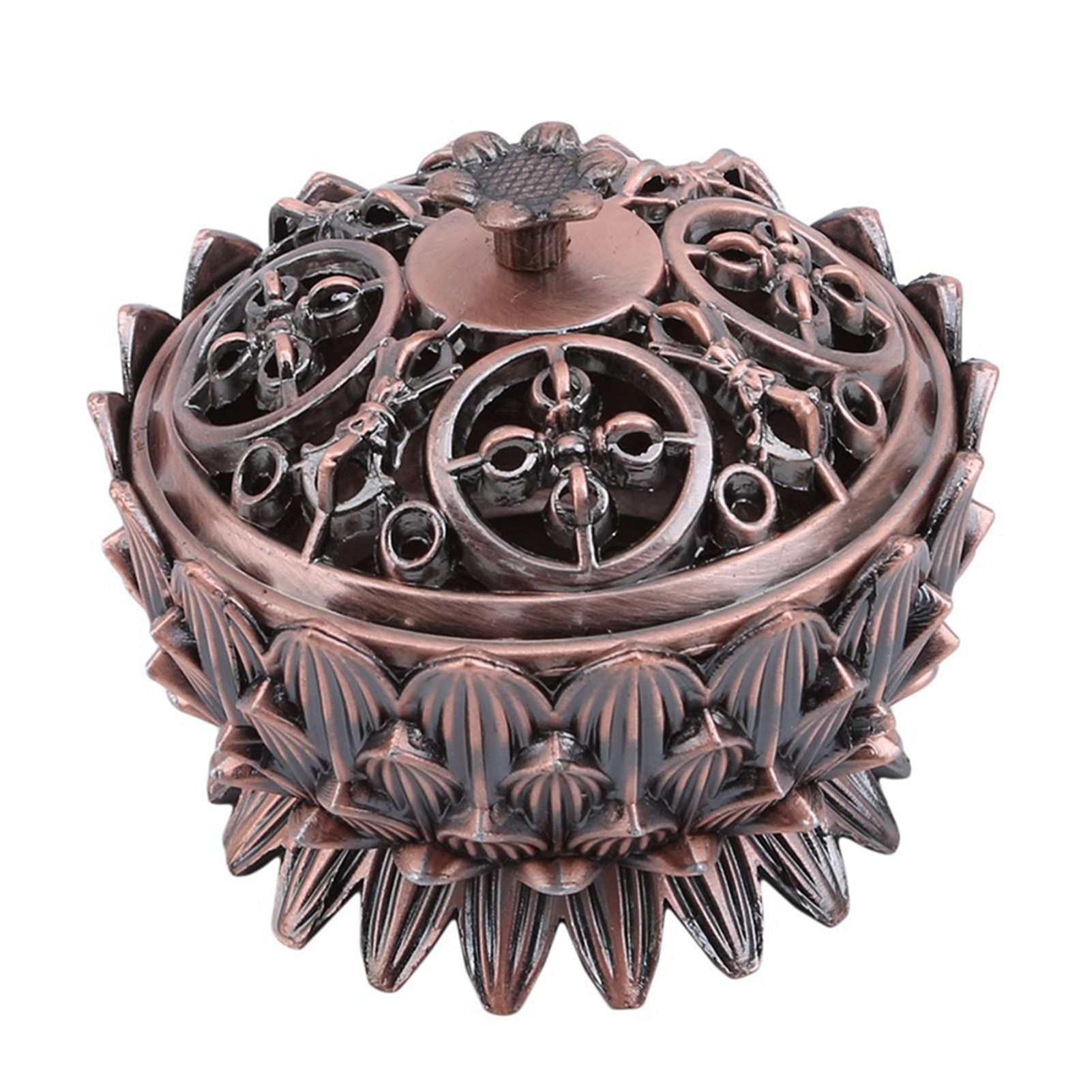 Lotus Incense Burner Zinc Alloy Cone Incense Holder Burner Small Incense — image 1