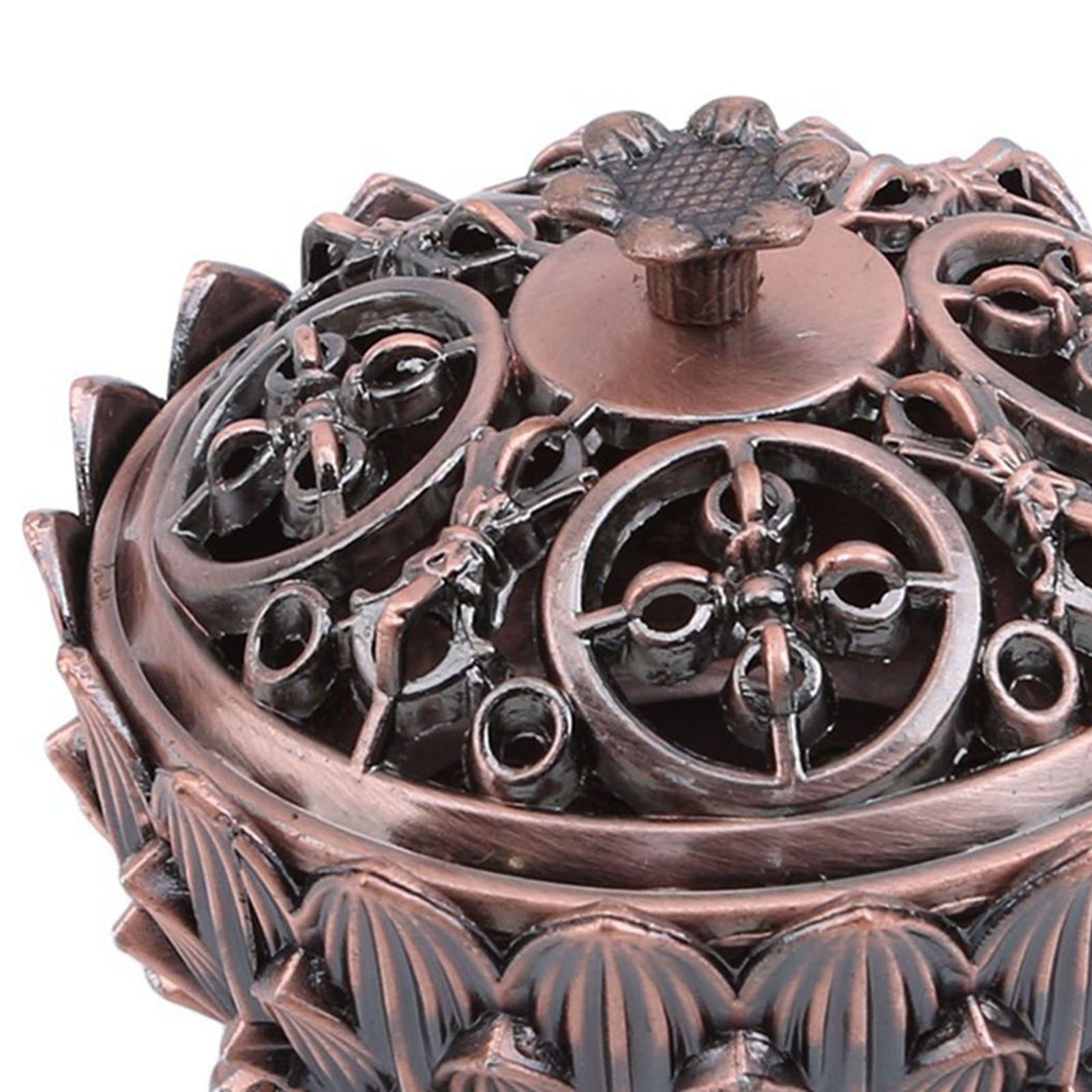 Lotus Incense Burner Zinc Alloy Cone Incense Holder Burner Small Incense view 7