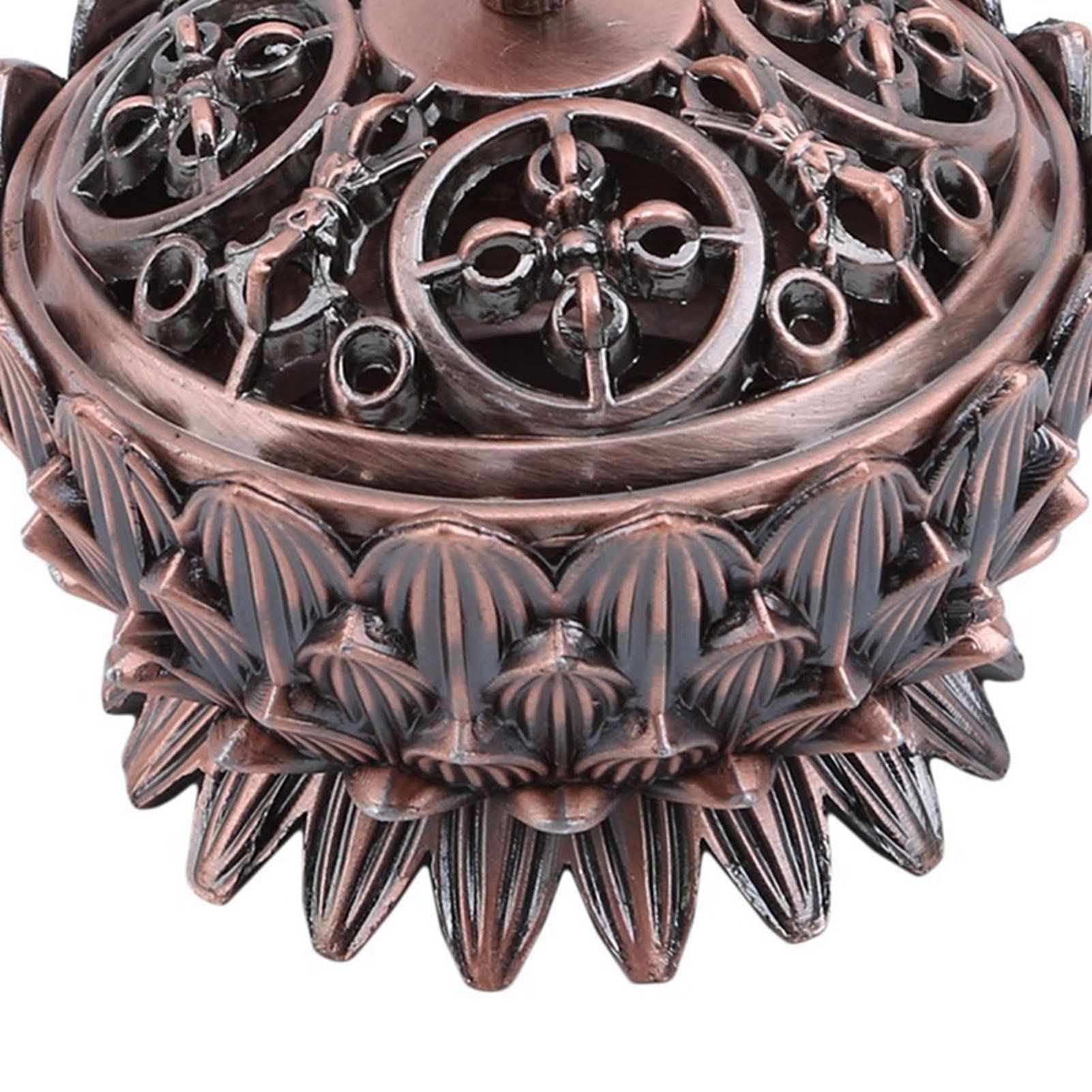 Lotus Incense Burner Zinc Alloy Cone Incense Holder Burner Small Incense view 9