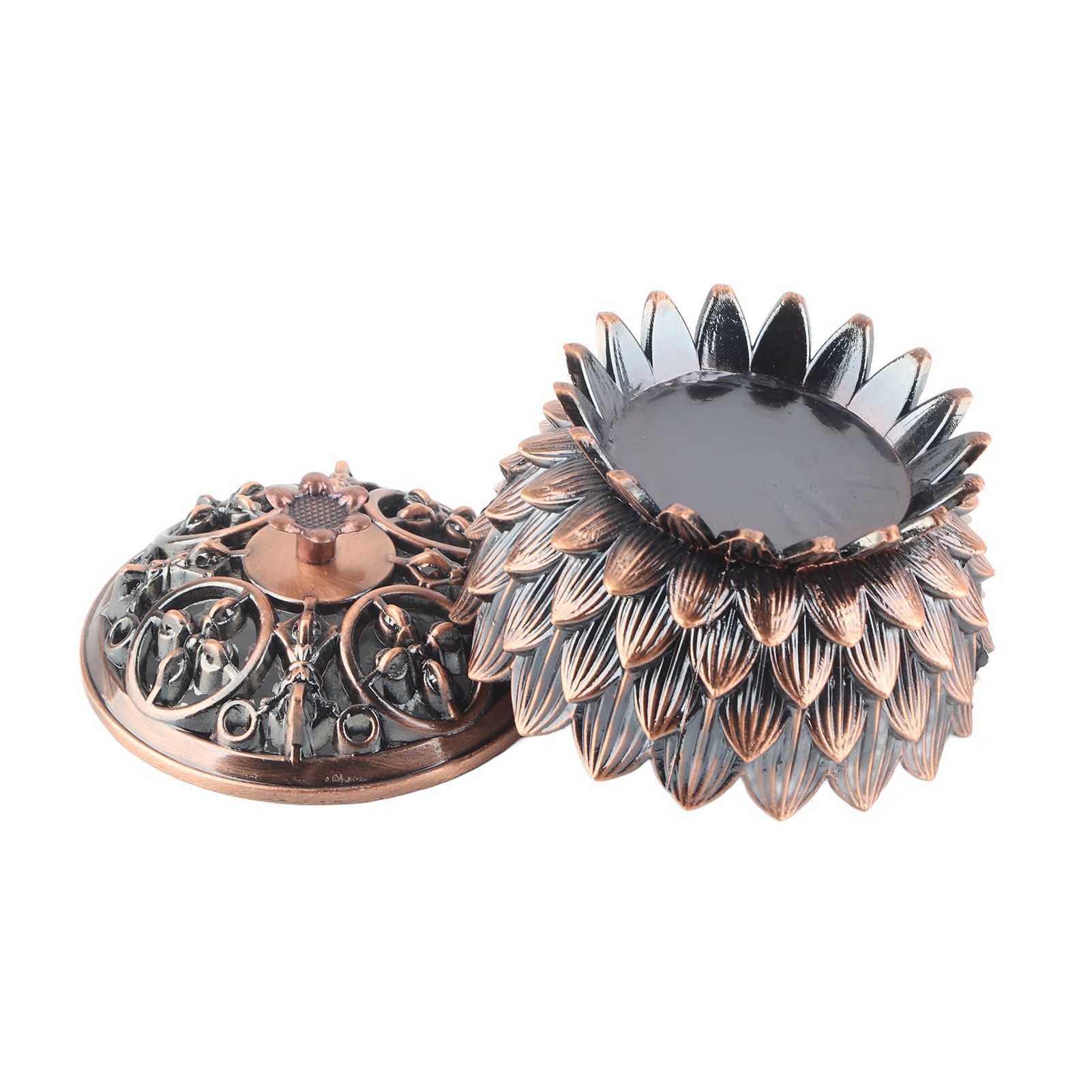 Lotus Incense Burner Zinc Alloy Cone Incense Holder Burner Small Incense view 11