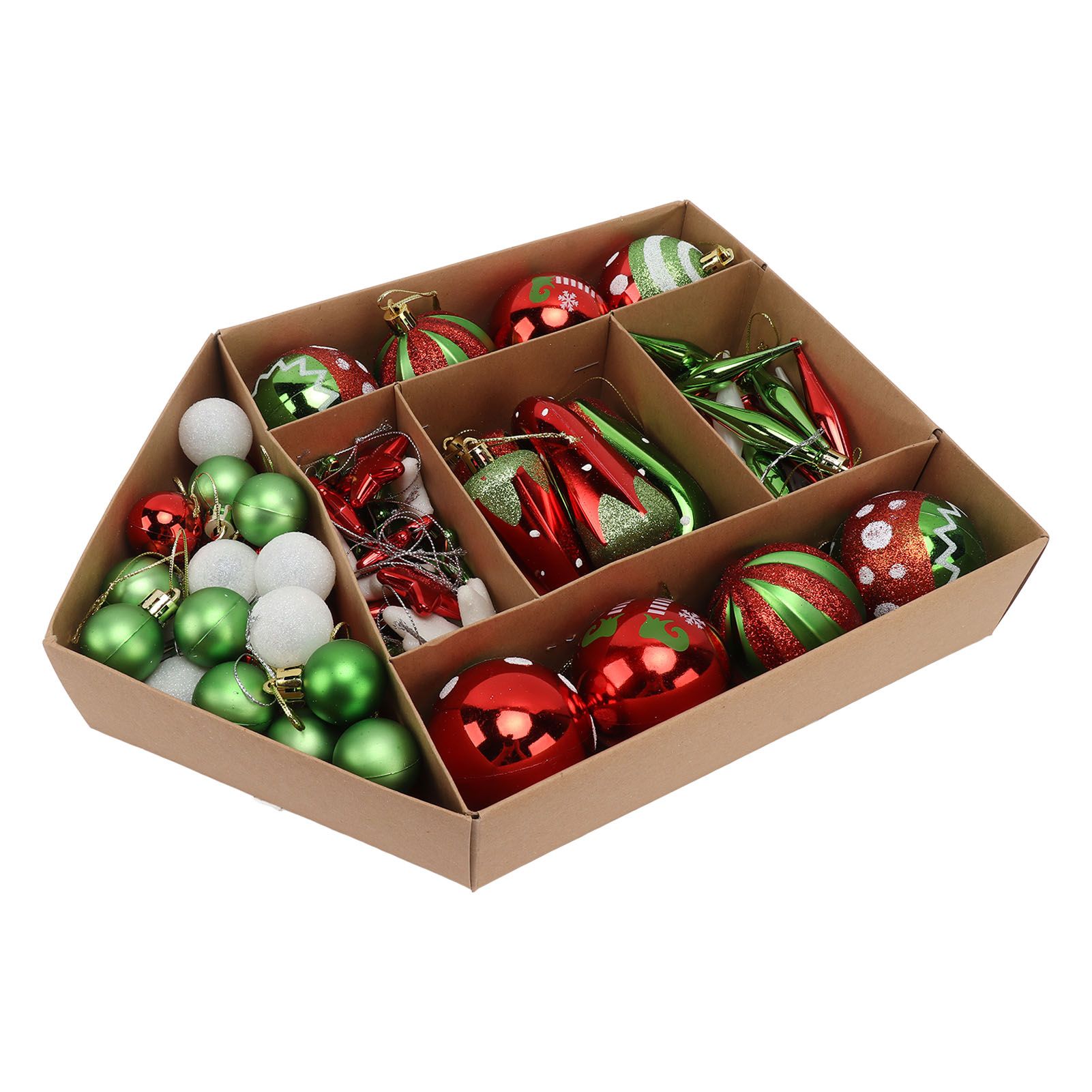 Christmas Tree Ornaments Assorted Set Lightweight Electroplated Christmas Tree view 2