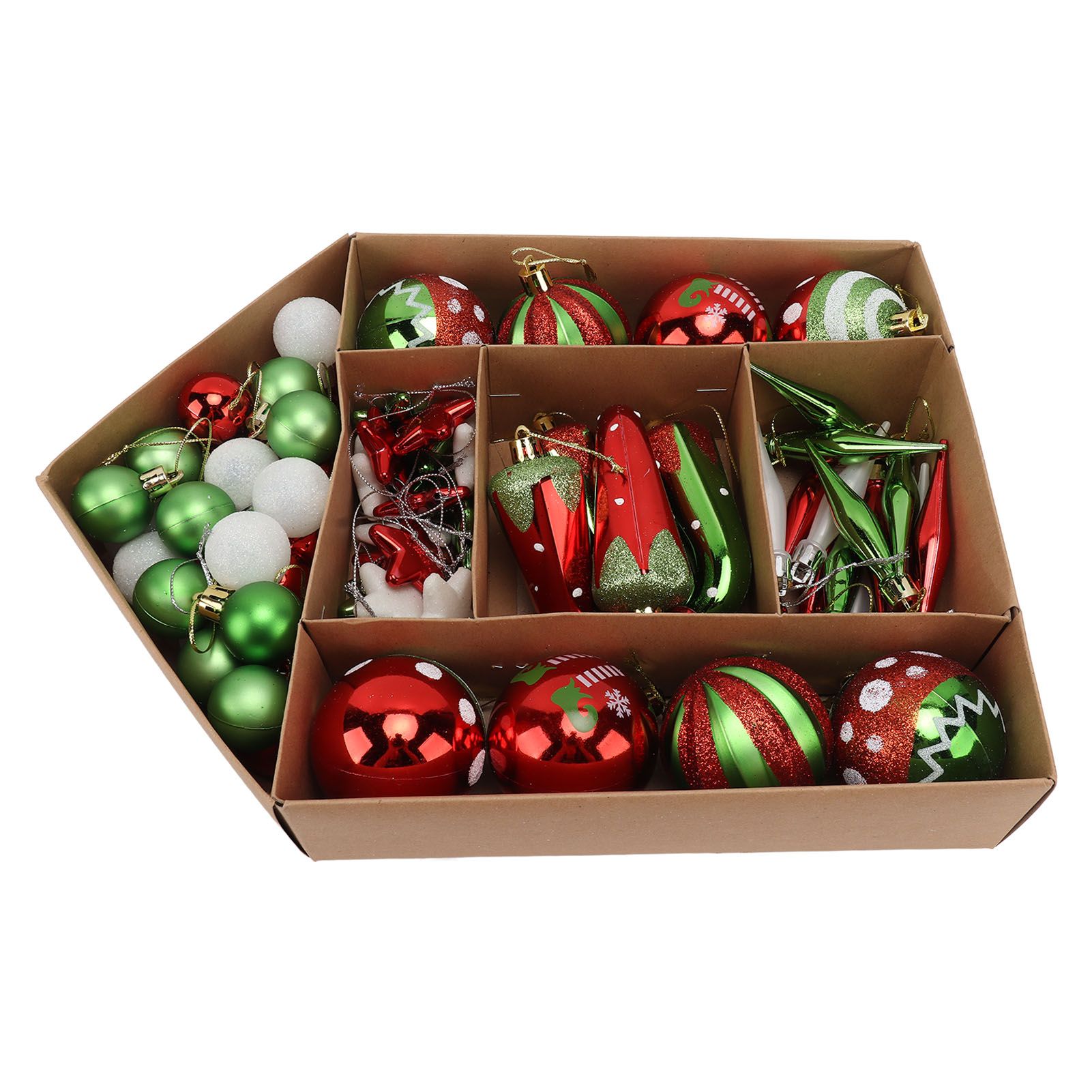 Christmas Tree Ornaments Assorted Set Lightweight Electroplated Christmas Tree view 3
