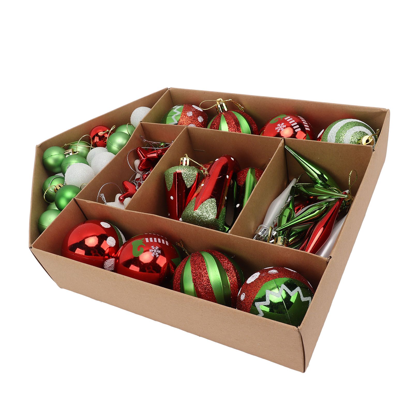 Christmas Tree Ornaments Assorted Set Lightweight Electroplated Christmas Tree view 5