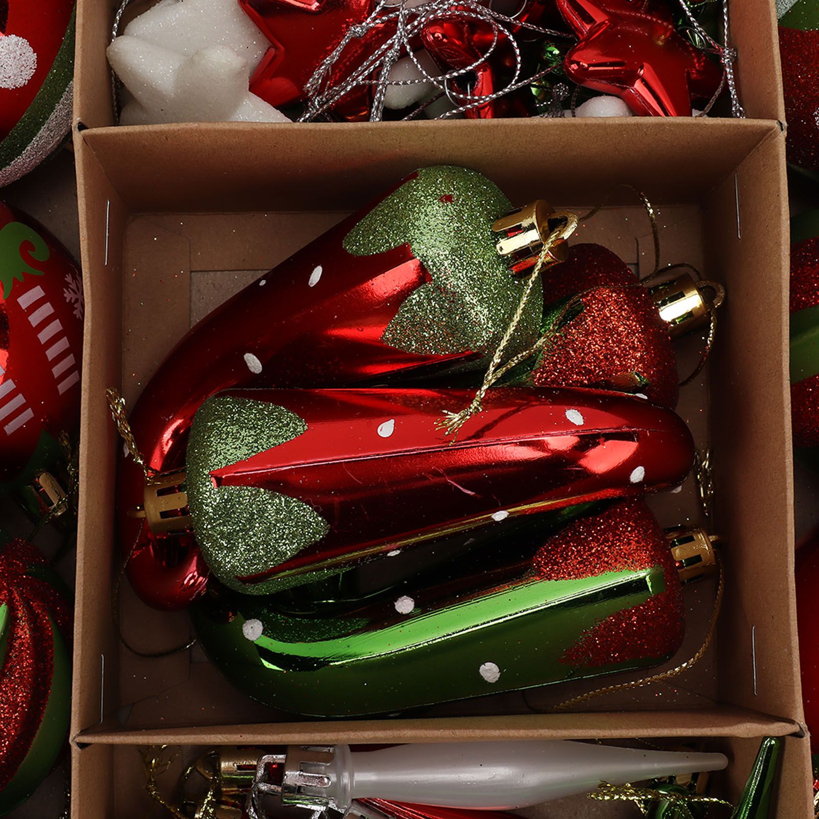 Christmas Tree Ornaments Assorted Set Lightweight Electroplated Christmas Tree view 15