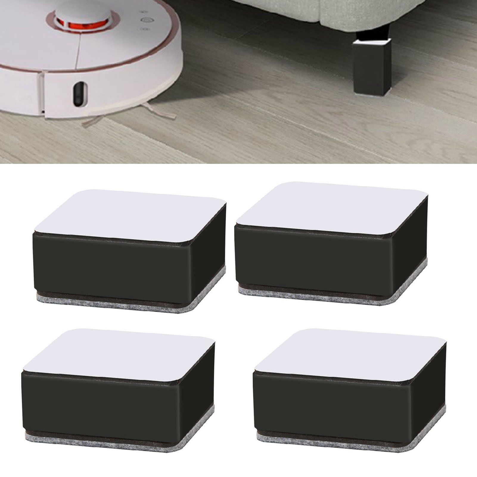 Carbon Steel Furniture Risers Self Adhesive Furniture Lift Anti Slip Low Noise view 5