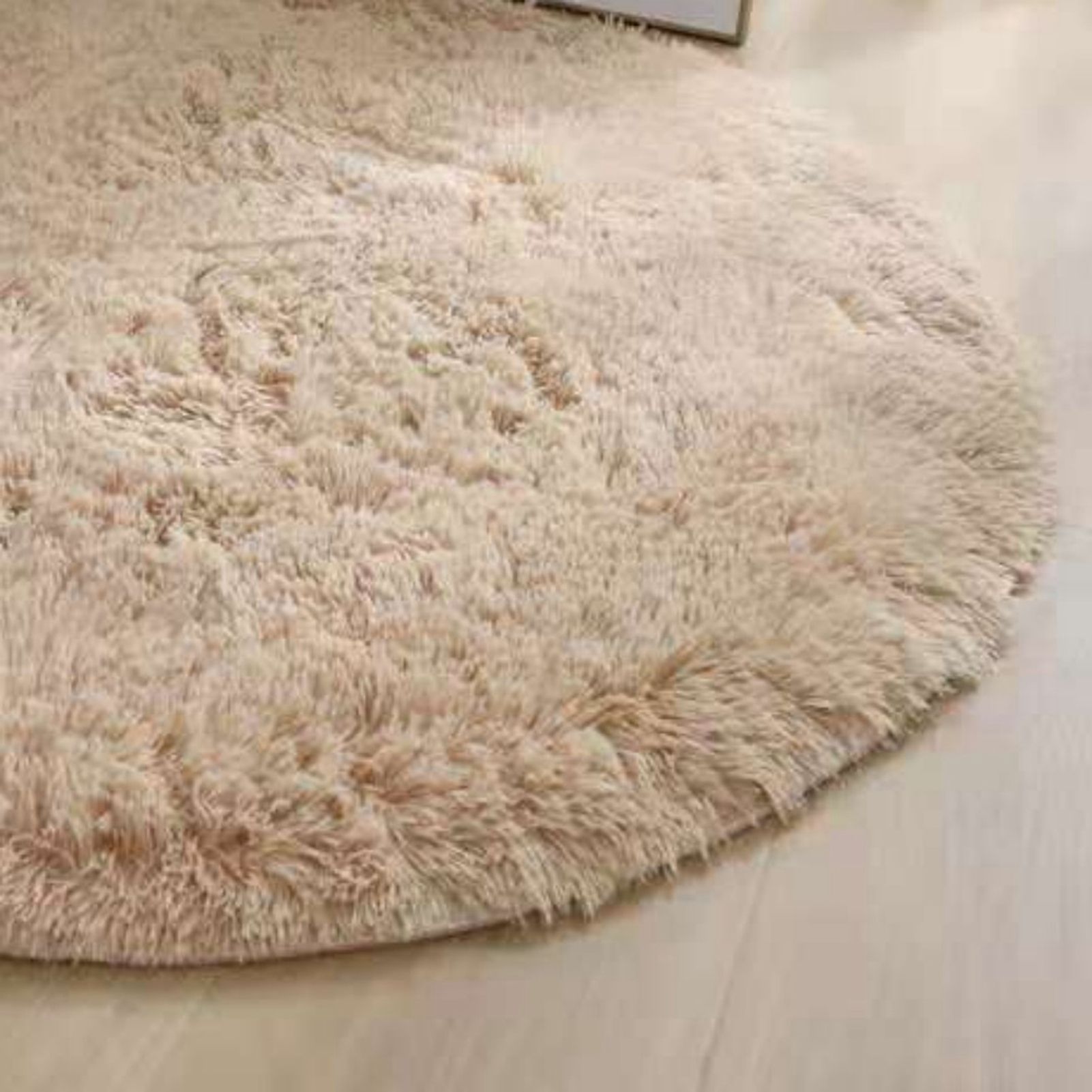 Floor Carpet Polyester Fiber Round Nordic Style Long Plush Soft Shaggy Rug for view 11