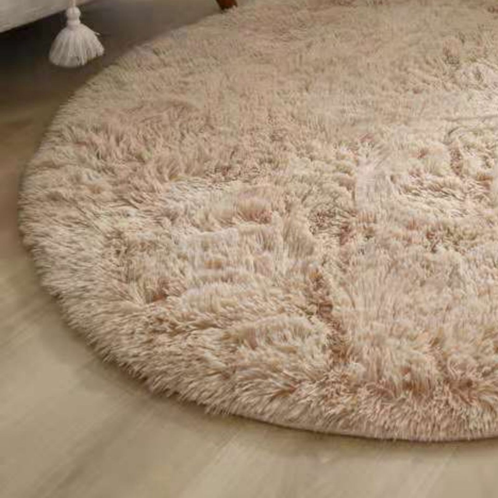 Floor Carpet Polyester Fiber Round Nordic Style Long Plush Soft Shaggy Rug for view 13