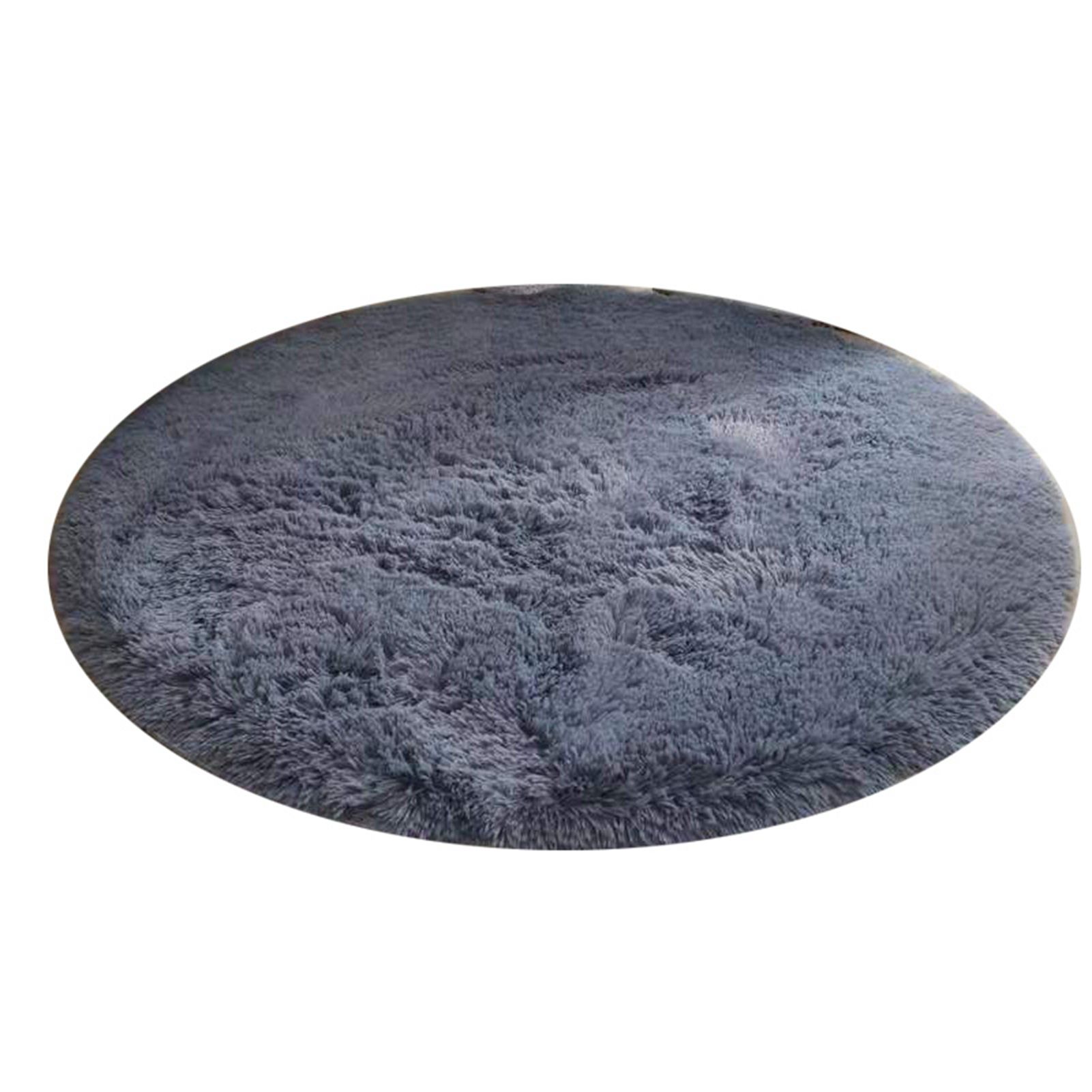 Floor Carpet Polyester Fiber Round Nordic Style Long Plush Soft Shaggy Rug for