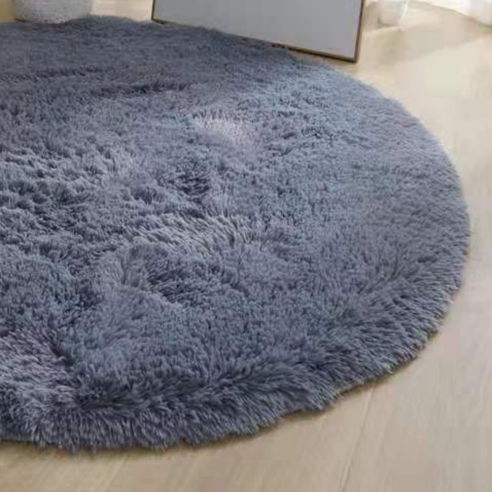 Floor Carpet Polyester Fiber Round Nordic Style Long Plush Soft Shaggy Rug for view 11
