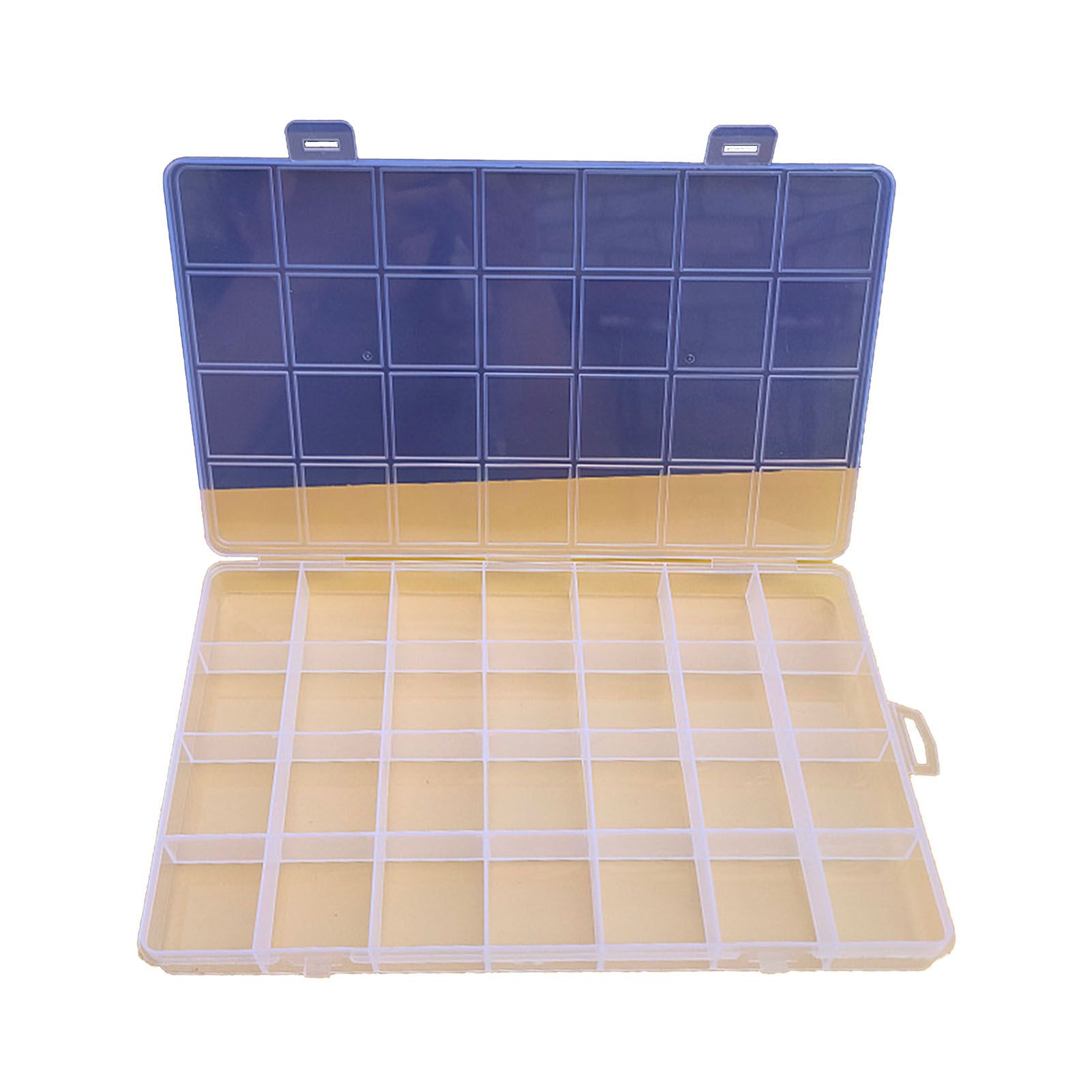 Clear Plastic Storage Box 28 Grids ABS Transparent Small Item Organizer Box view 4